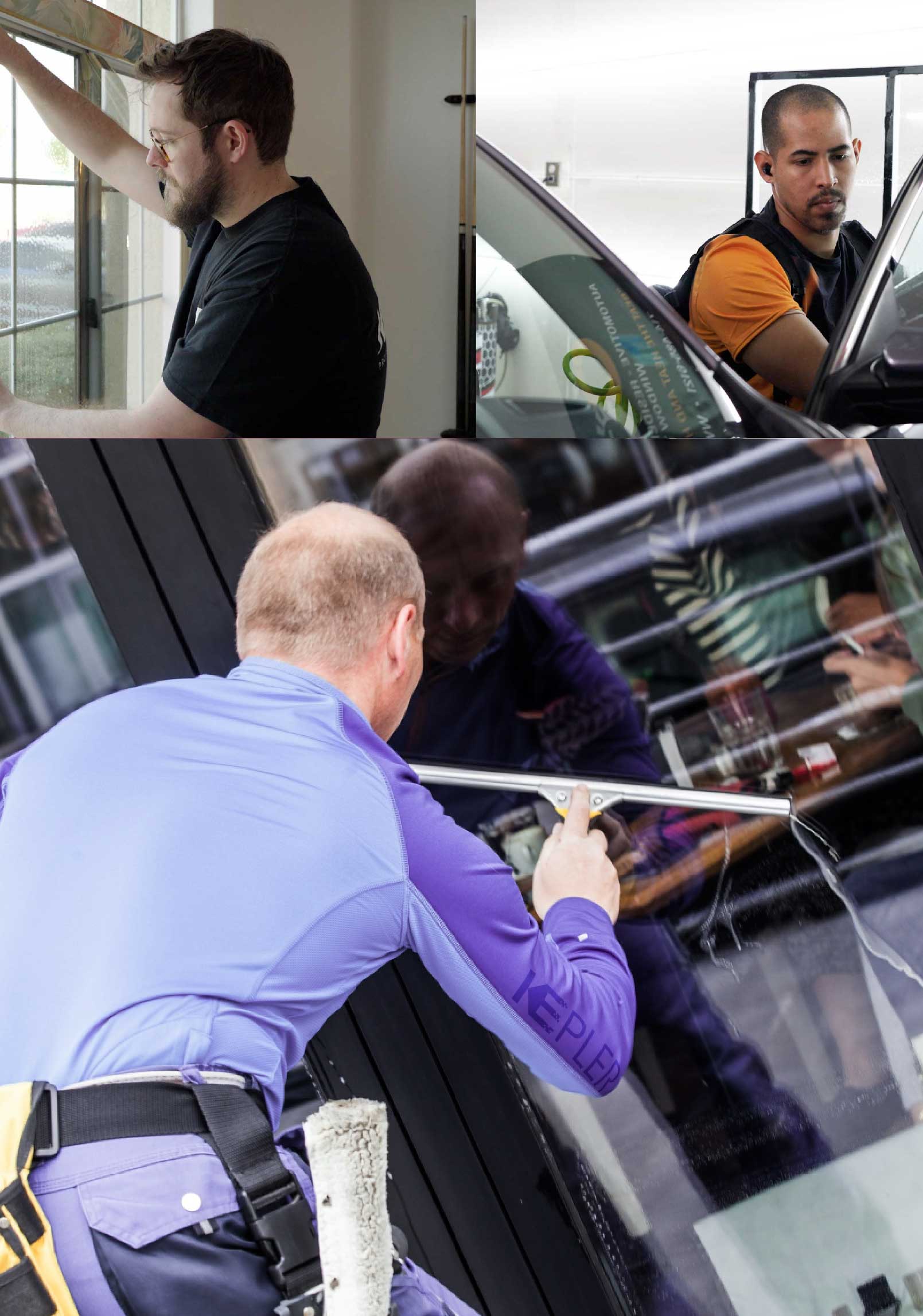 Kepler Professional Applying Anti-Graffiti Window Film to a Auburn Shop Front