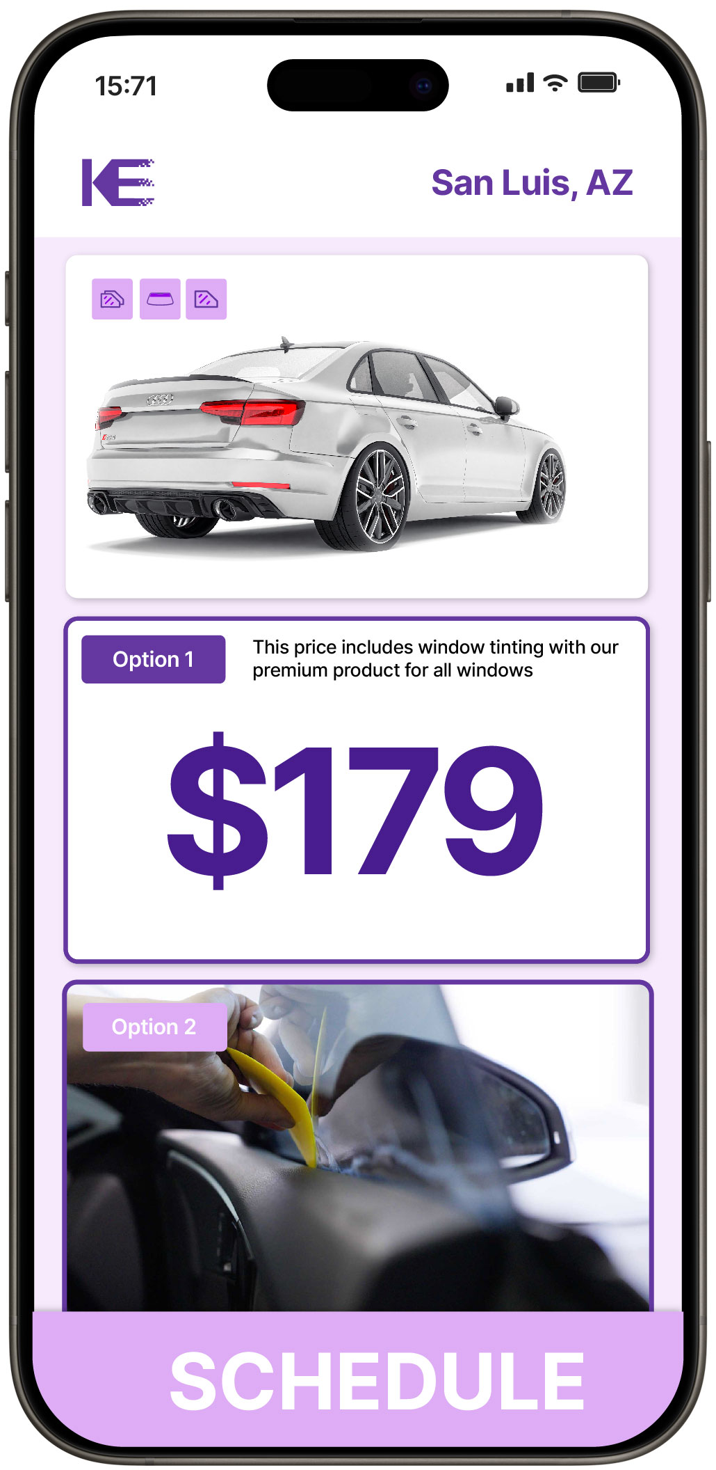 View Reasonable Car Window Tinting Rates in San Luis, Arizona