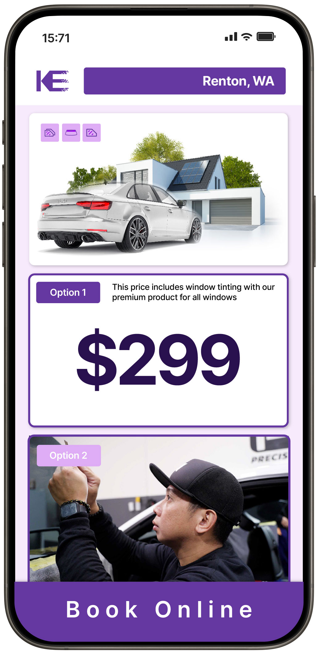View Reasonable Tesla Window Tinting Prices in Oak Harbor, Washington