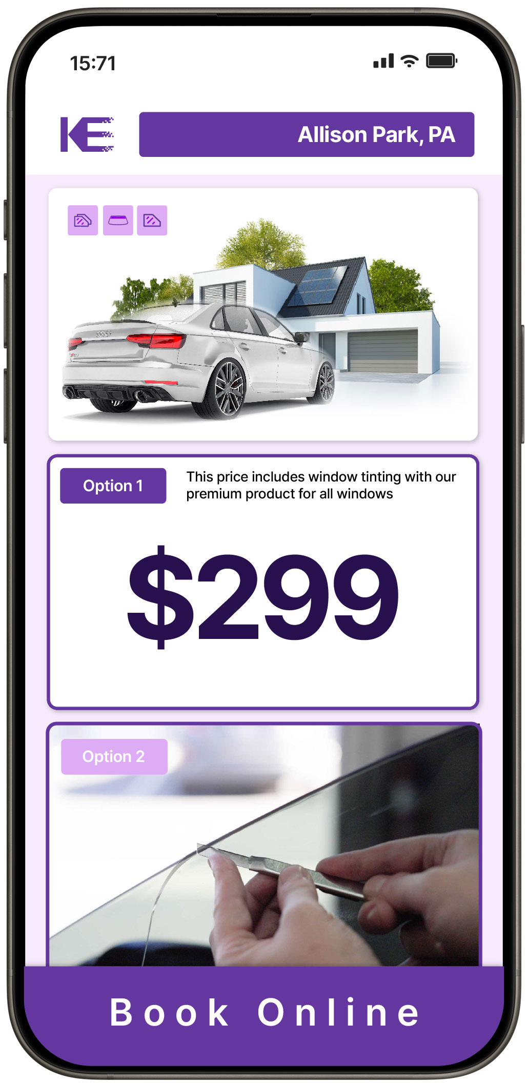 View Competitive Window Tinting Prices in Allison Park, Pennsylvania