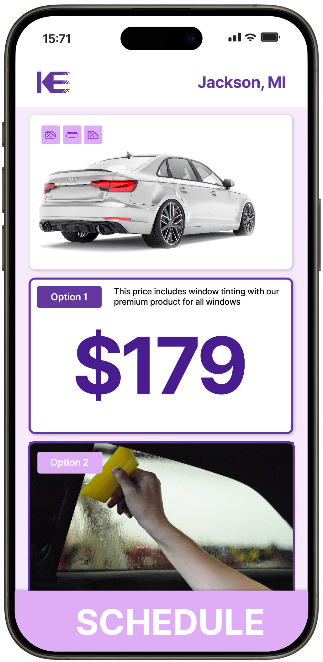 View Competitive Car Window Tinting Costs in Jackson, Michigan