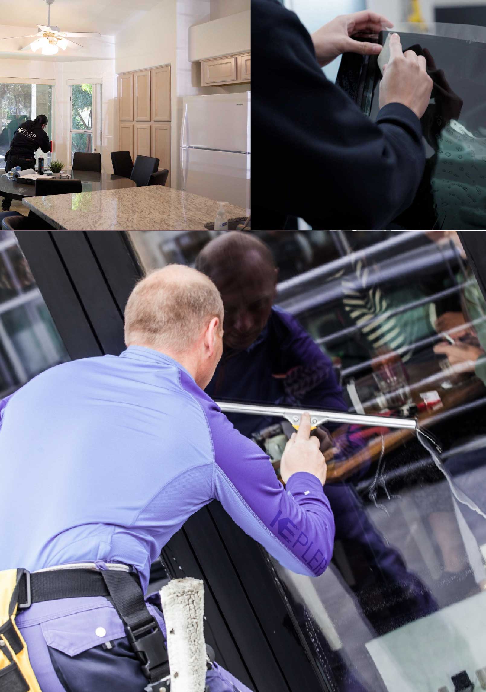 Kepler Expert Applying Anti-Graffiti Window Film to a Thousand Oaks Shop Front