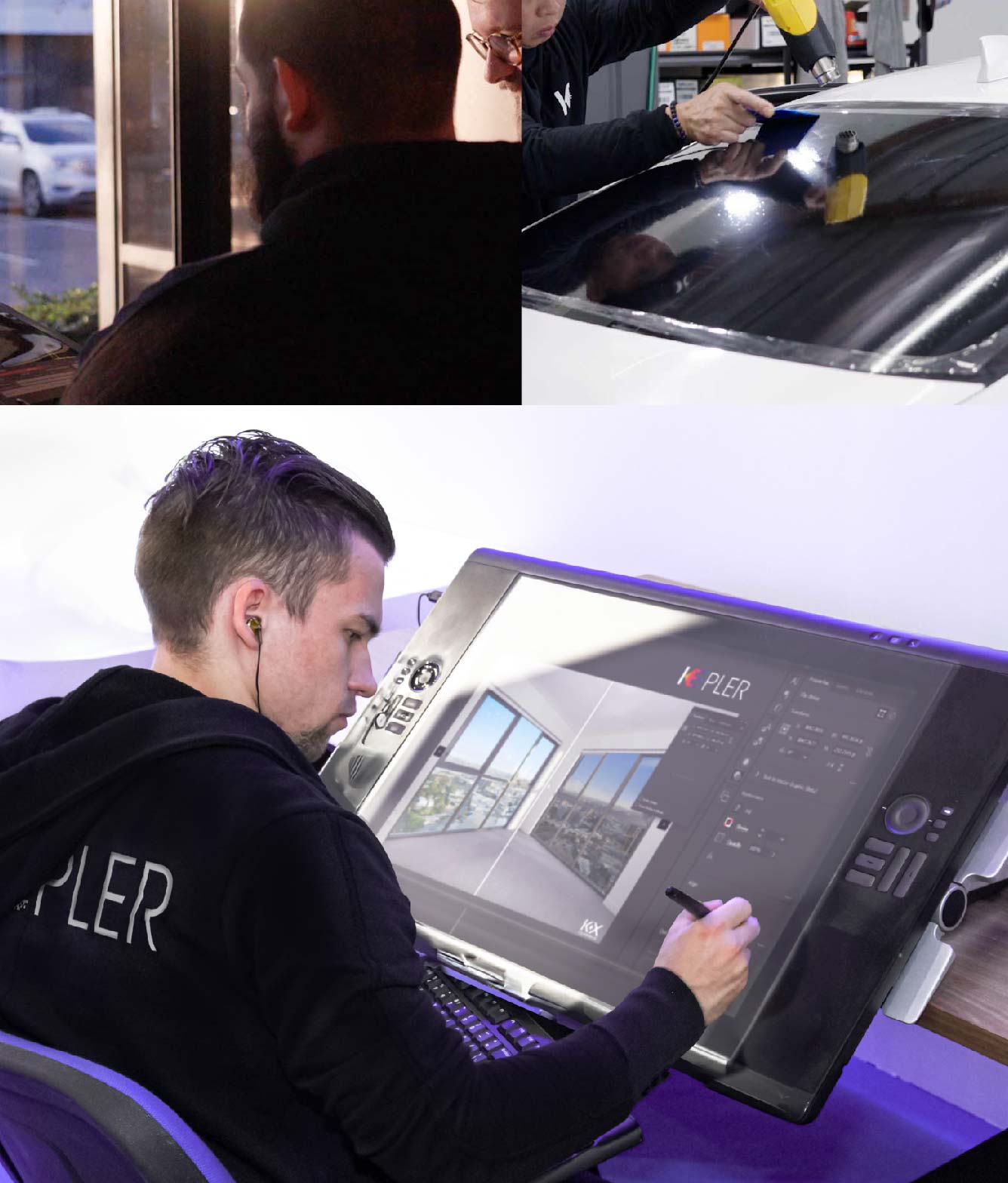 Kepler Specialist Performing Commercial Window Tinting in Canton Canton