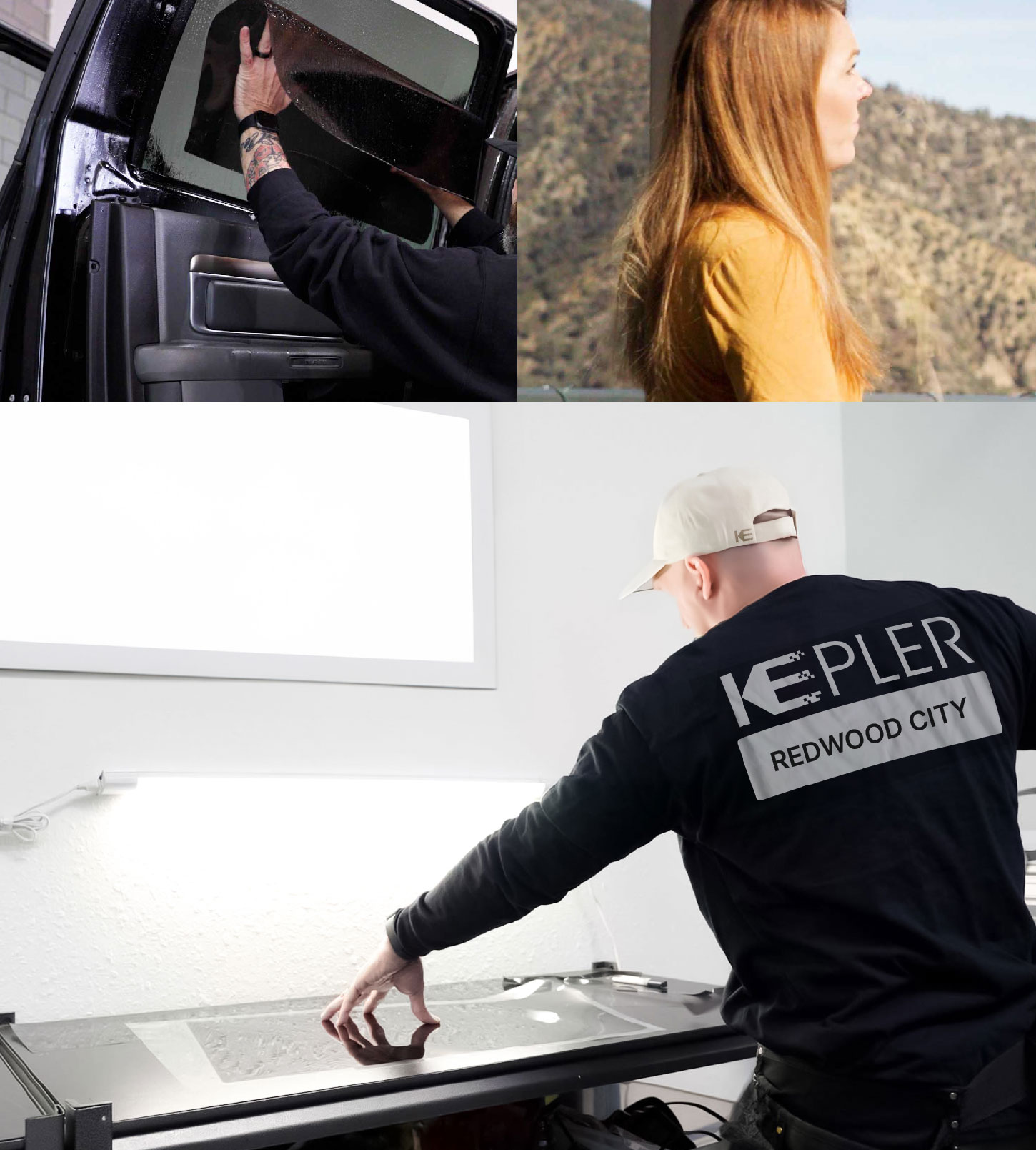 Window Tinting Specialist Cutting Film in Redwood City, California