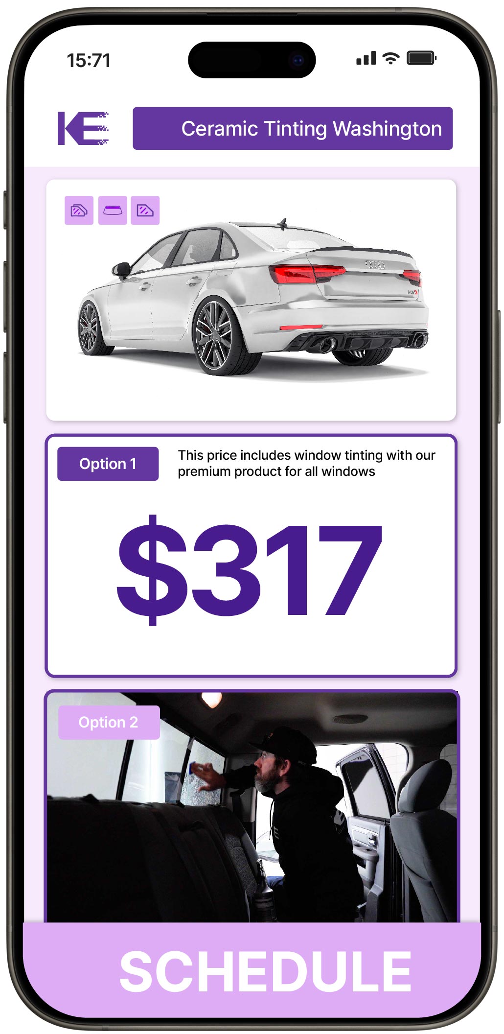 View Competitive Ceramic Window Tinting Prices in Washington, Utah