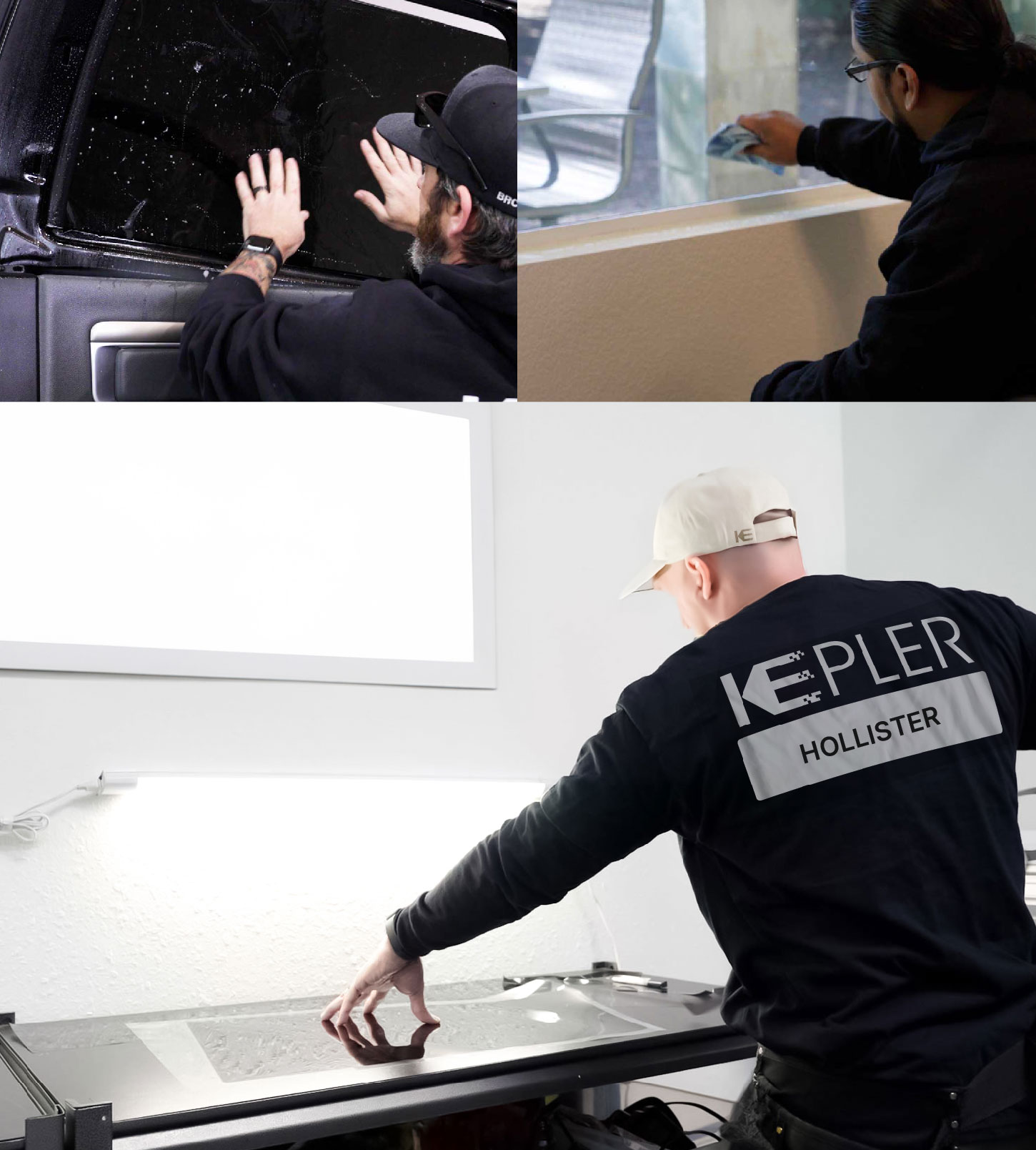 Window Tinting Specialist Cutting Film in Hollister, California