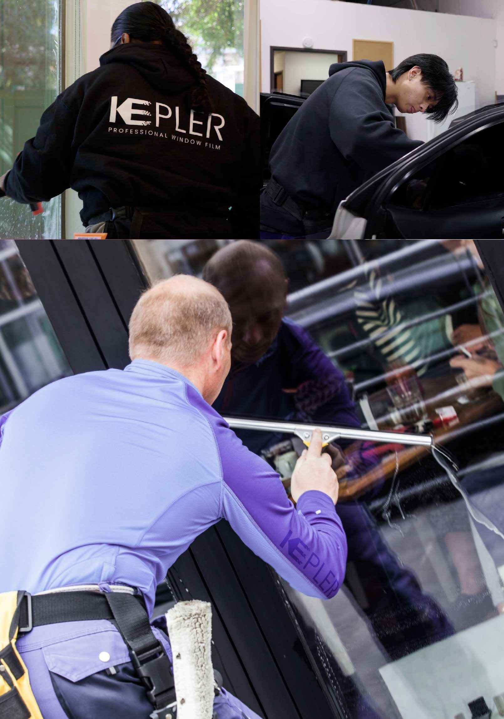 Kepler Expert Applying Anti-Graffiti Window Film to a State College Shop Front