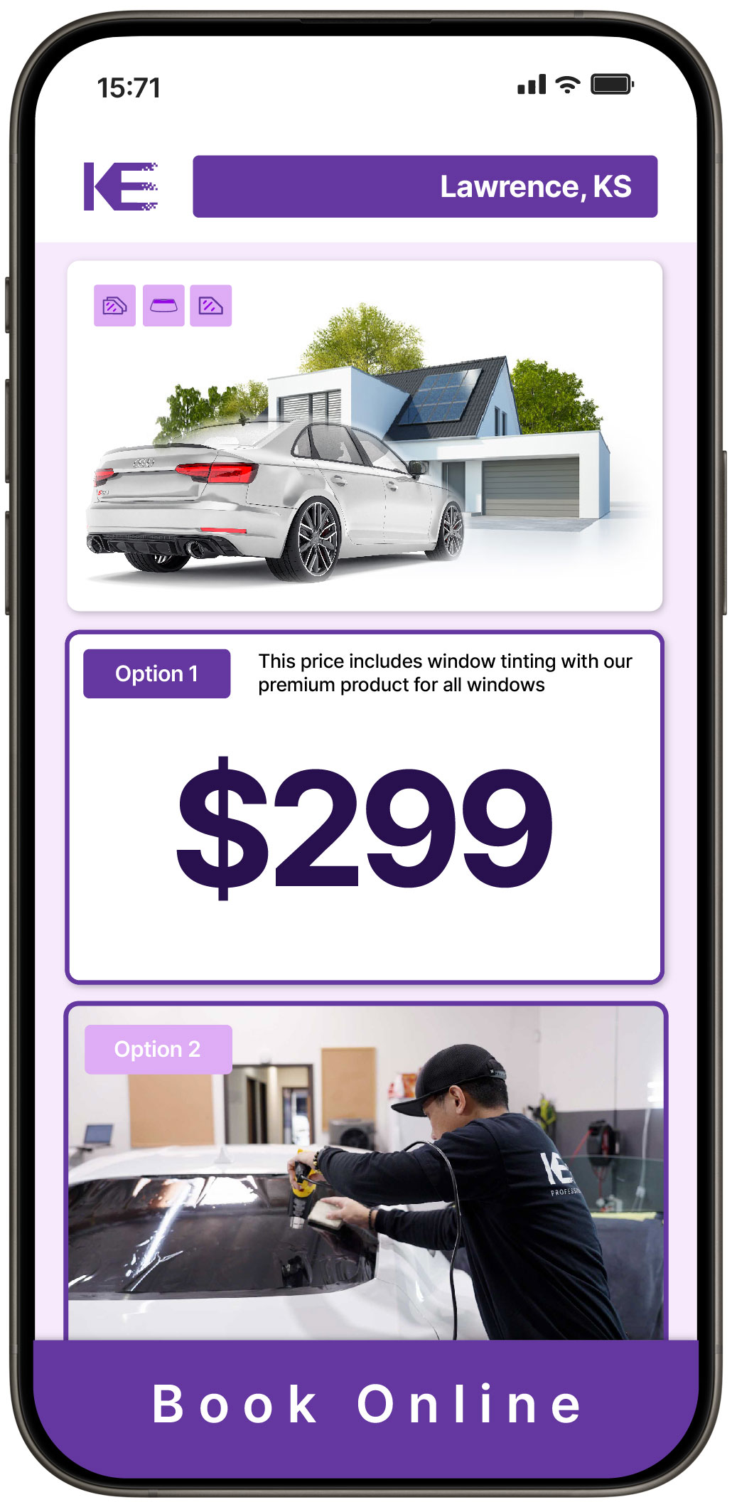 View Competitive Tesla Window Tinting Prices in Kansas City, Kansas