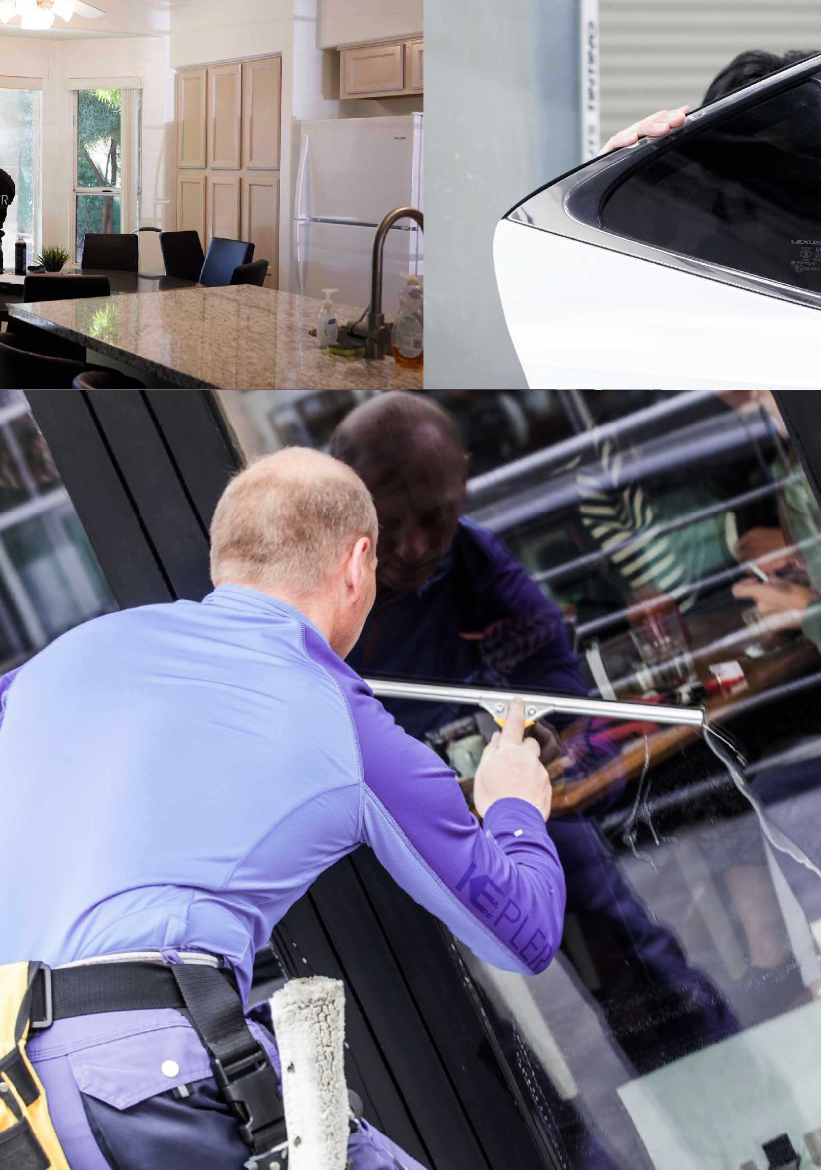 Kepler Skilled Applying Anti-Graffiti Window Film to a Fond du Lac Shop Front