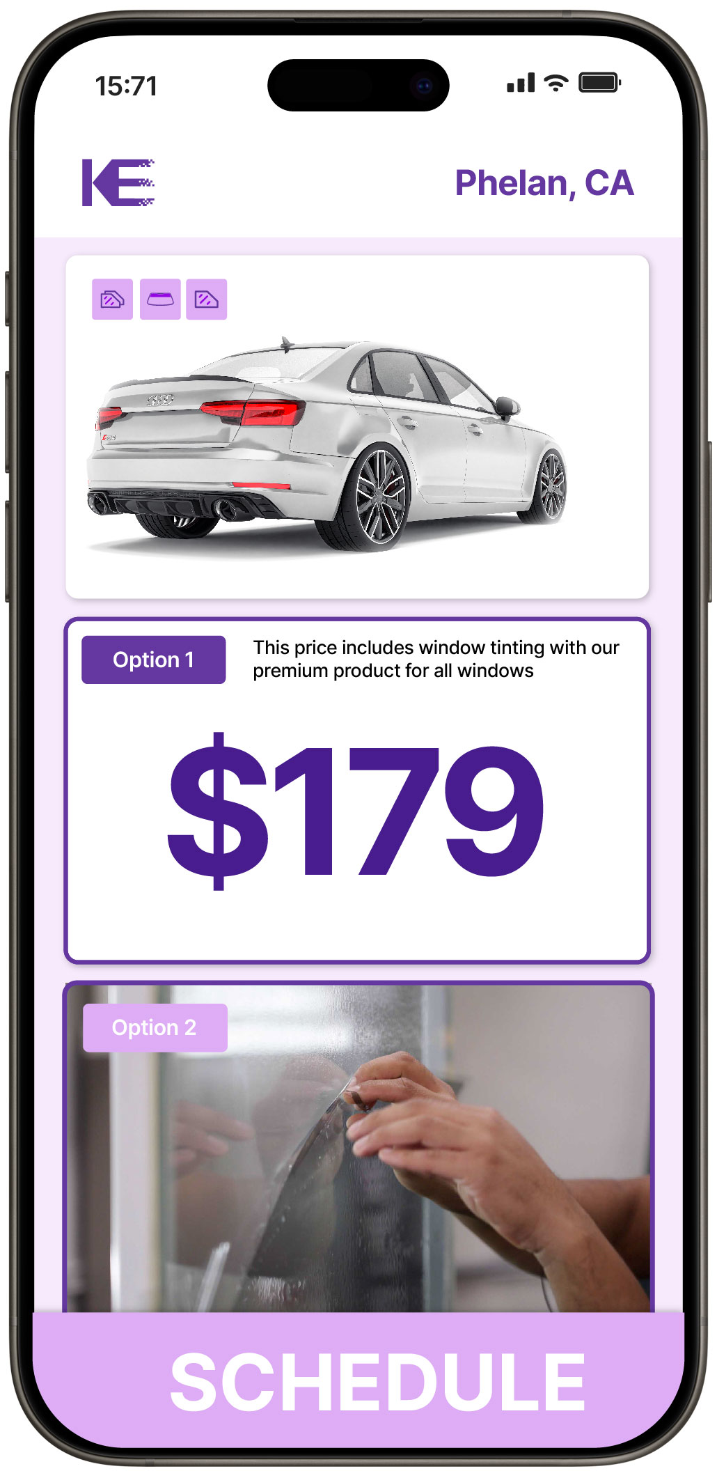 View Competitive Car Window Tinting Prices in Phelan, California
