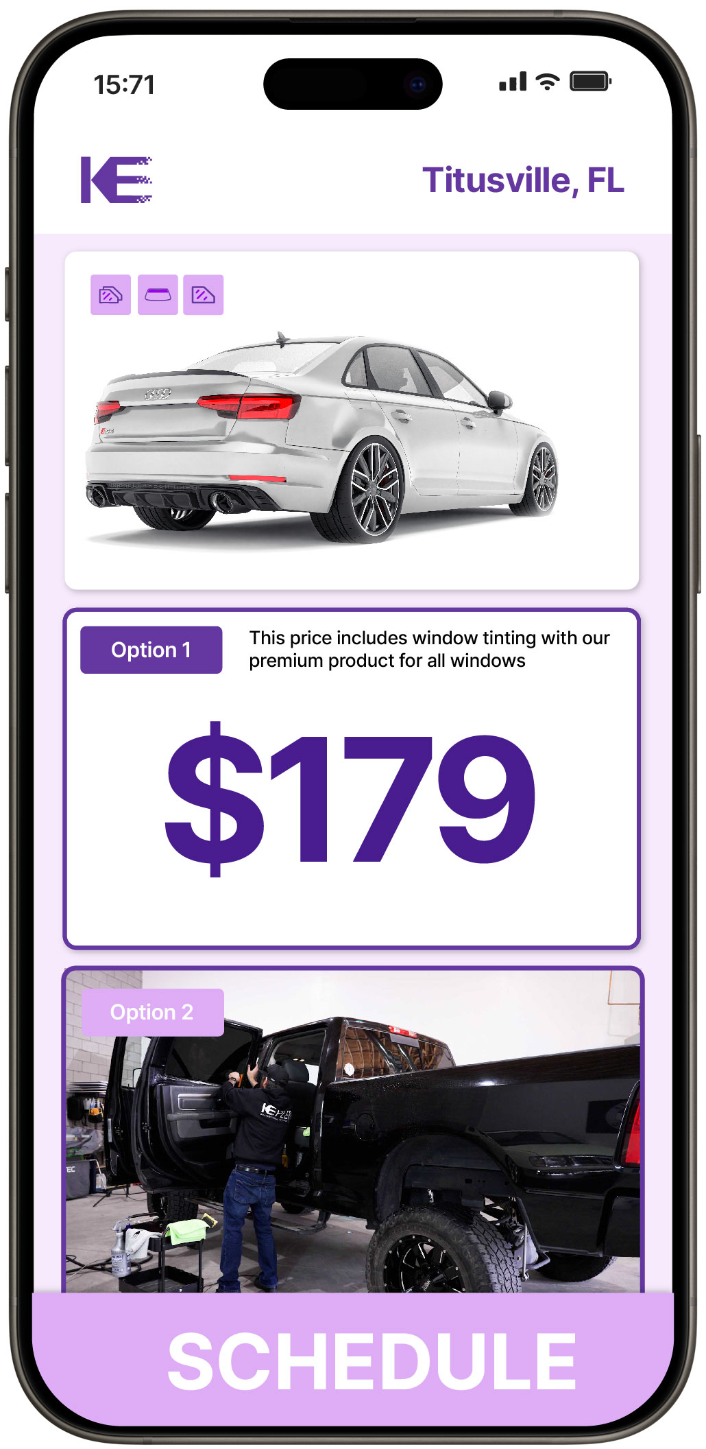 View Affordable Car Window Tinting Rates in Titusville, Florida