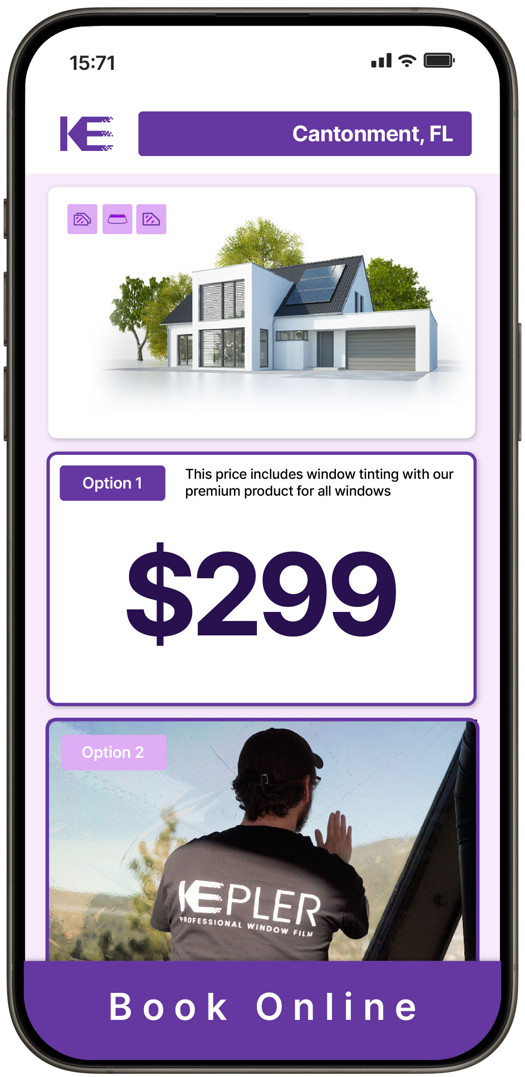 View Competitive Home Window Tinting Costs in Cantonment, Florida