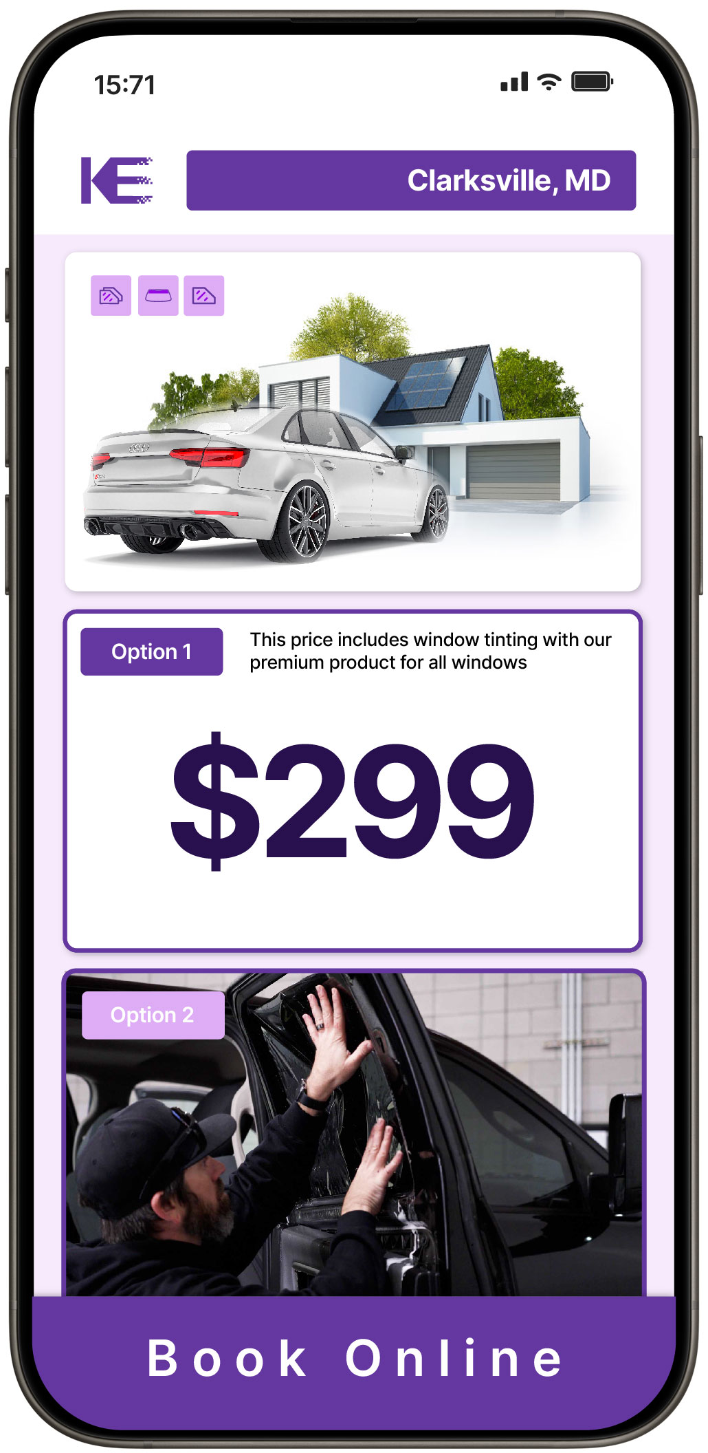 View Competitive Window Tinting Prices in Clarksville, Maryland