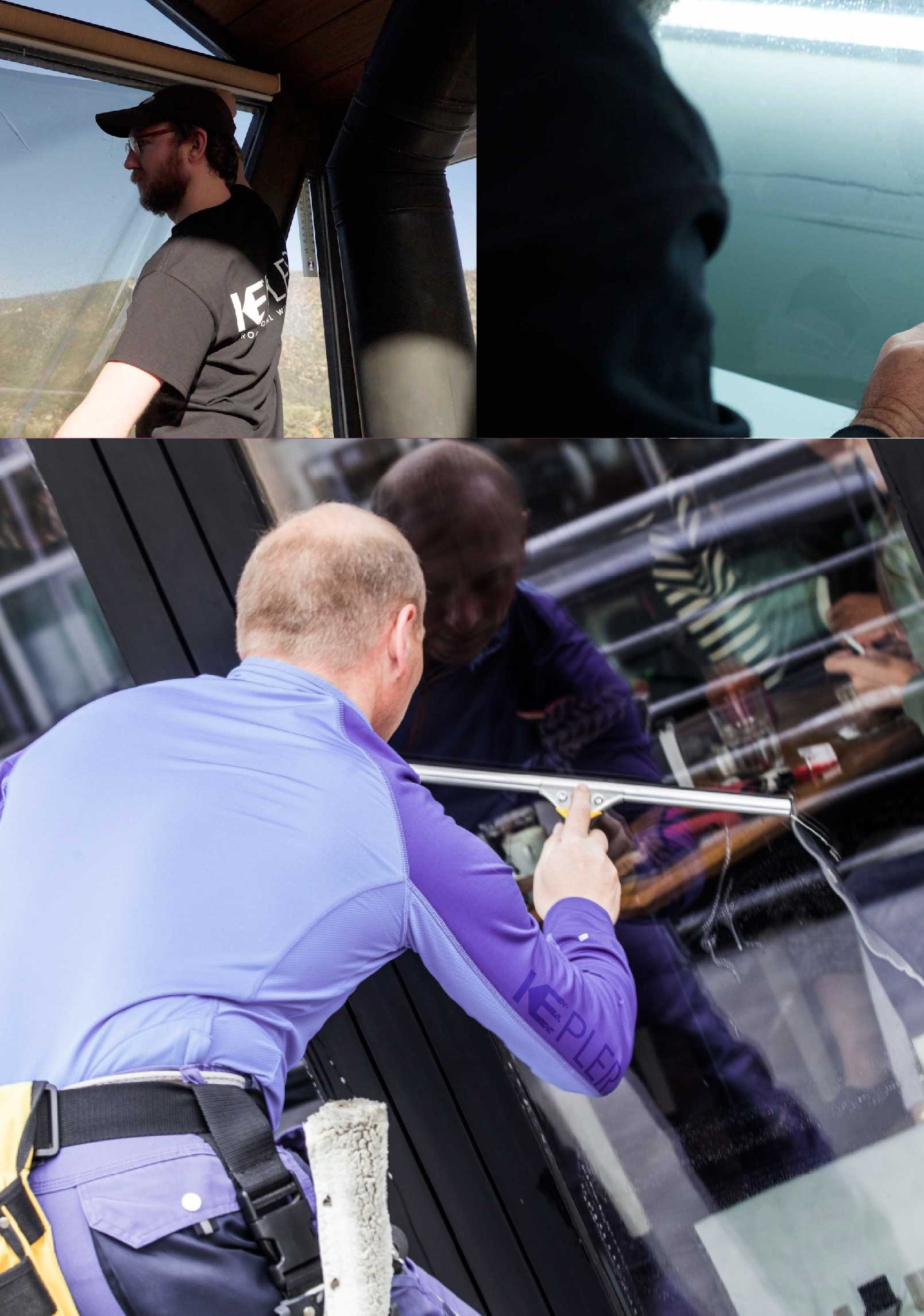 Kepler Expert Applying Anti-Graffiti Window Film to a Martinsburg Shop Front