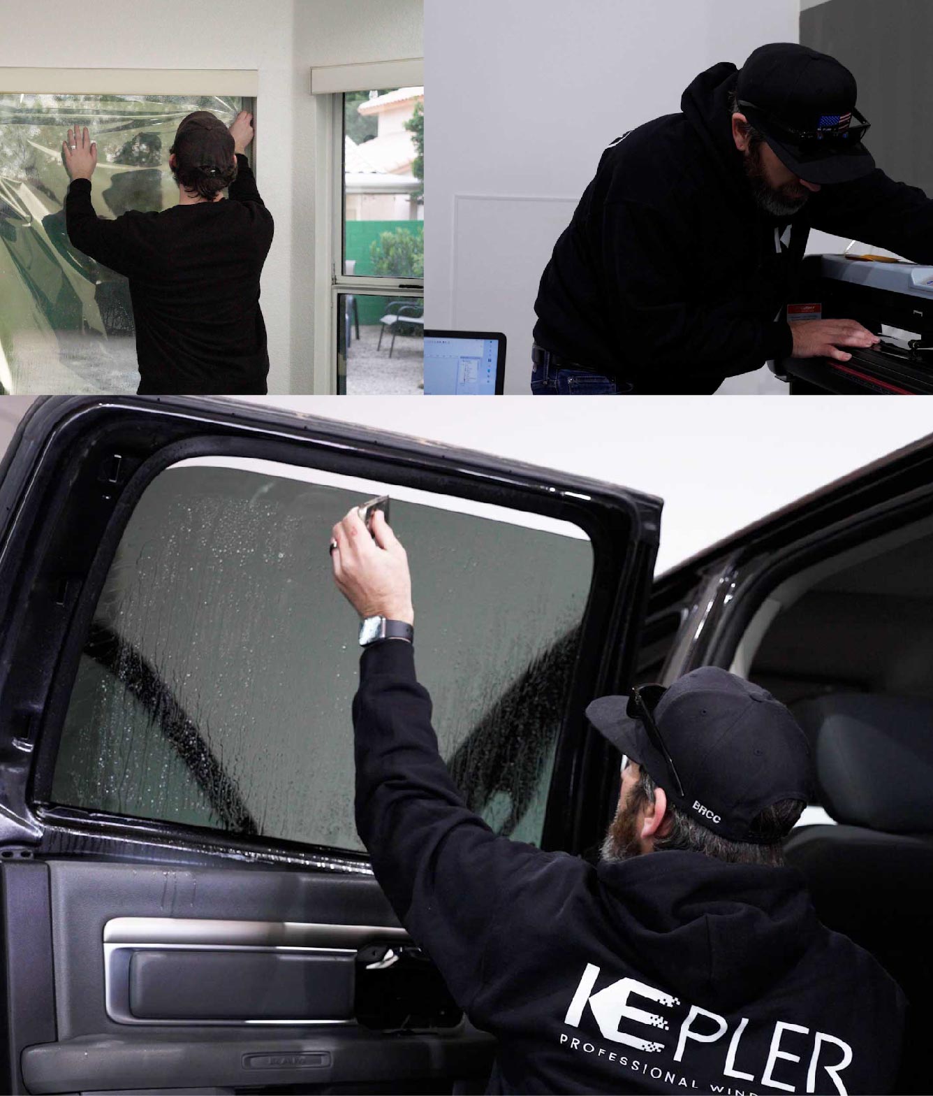 Kepler Window Tinting Specialists at Work in Los Banos, California