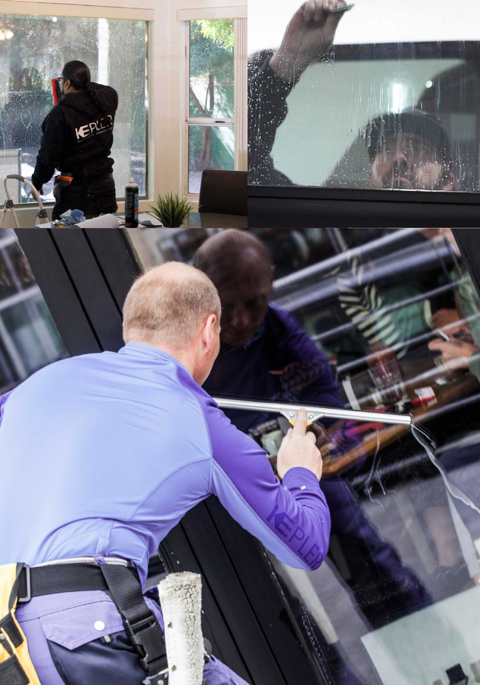 Kepler Expert Applying Anti-Graffiti Window Film to a Forest Hills Shop Front