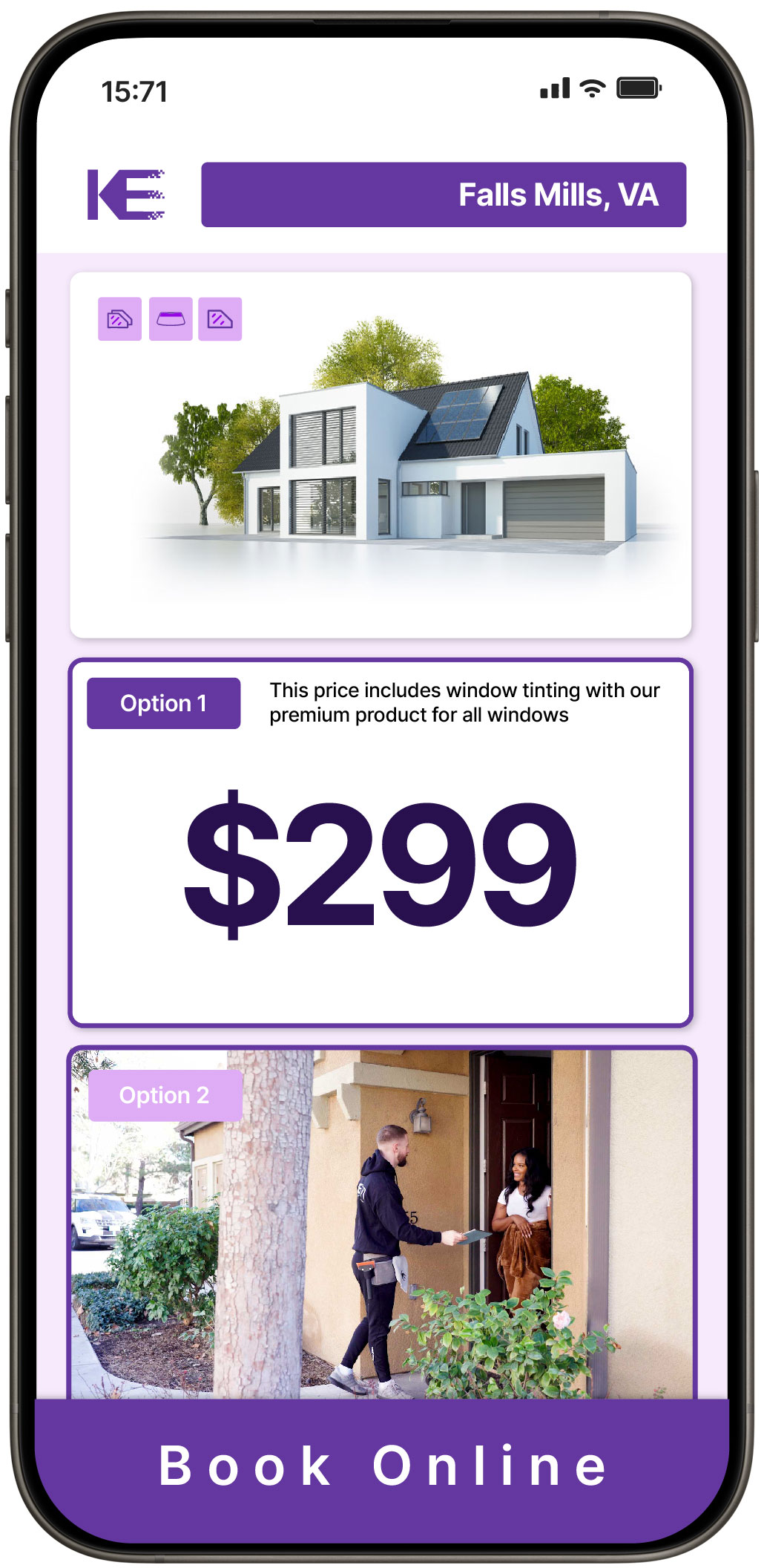 View Competitive Home Window Tinting Rates in Falls Mills, Virginia