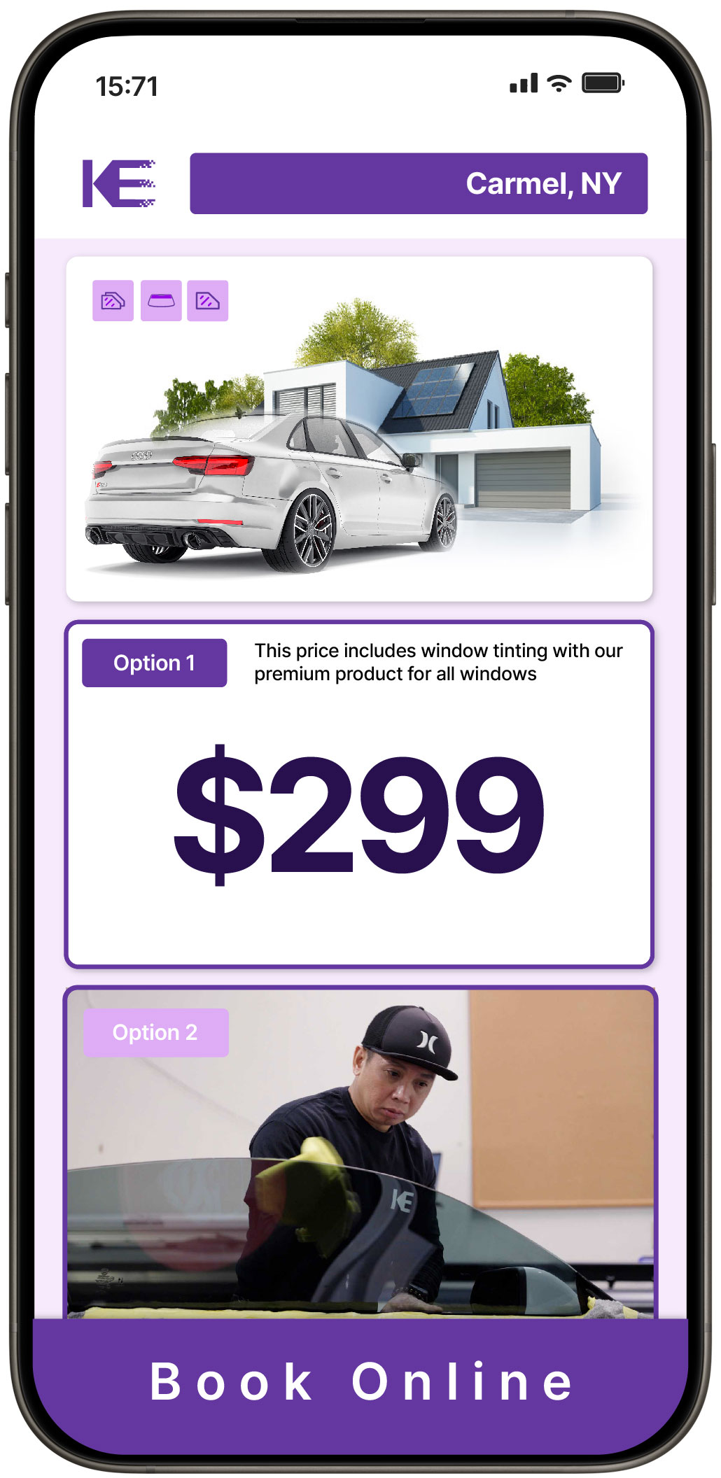 View Competitive Tesla Window Tinting Rates in Astoria, New York