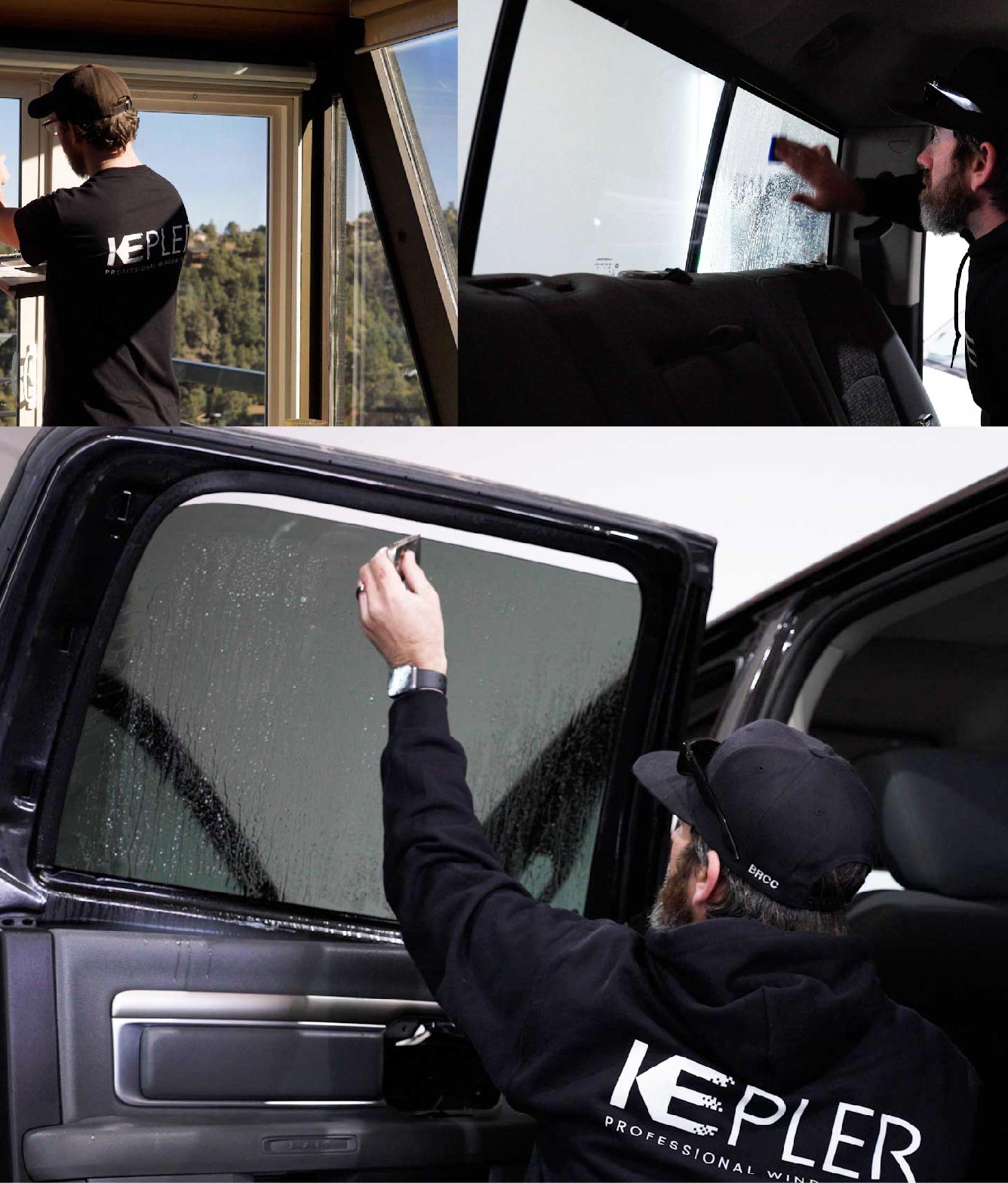 Kepler Window Tinting Specialists at Work in Atwater, California