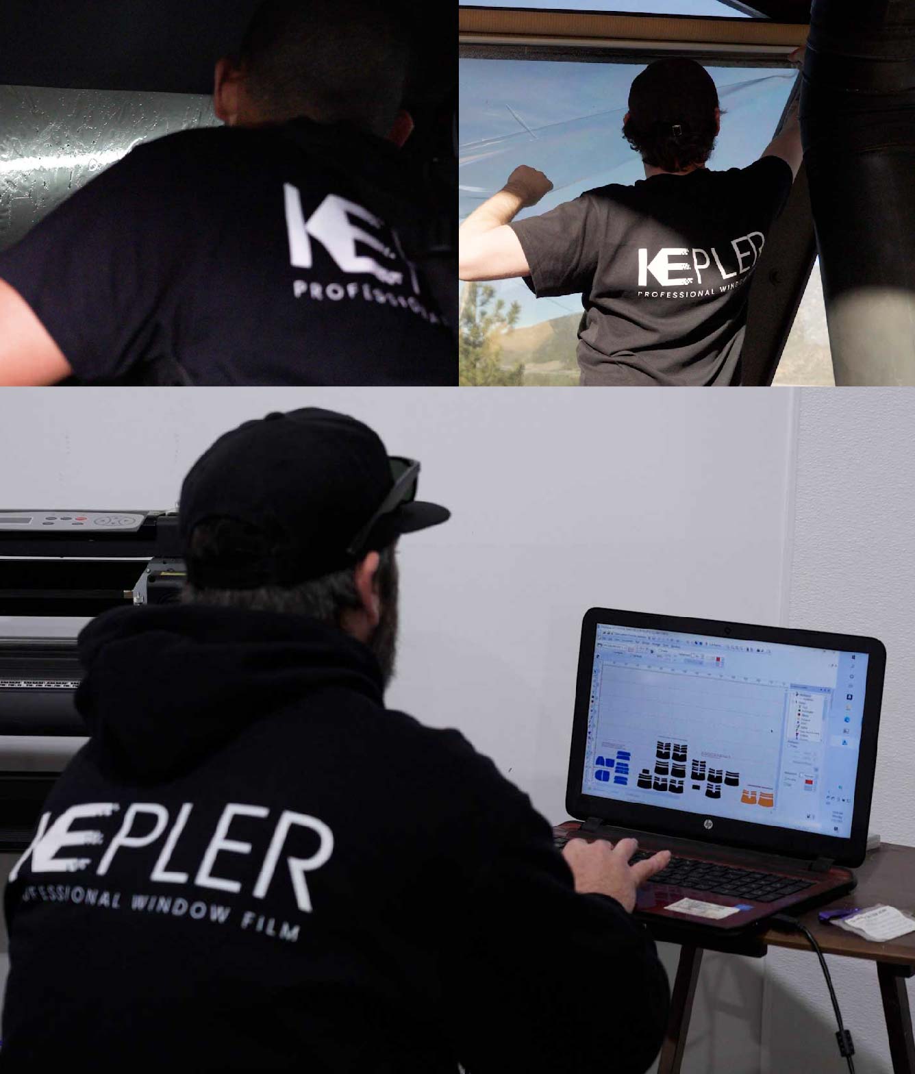 Ceramic Window Tinting Expert Cutting Film in Menomonie, Wisconsin