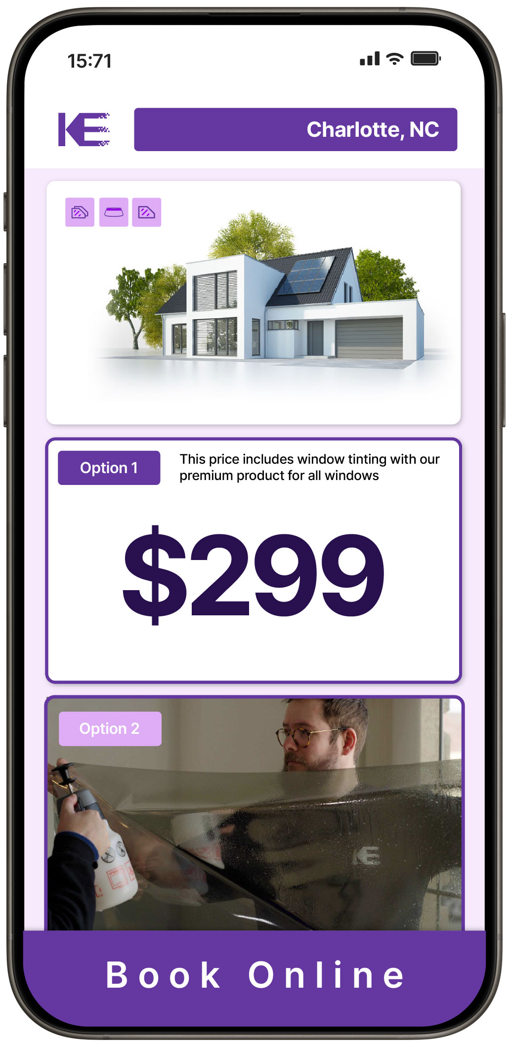 View Competitive Home Window Tinting Costs in Charlotte, North Carolina