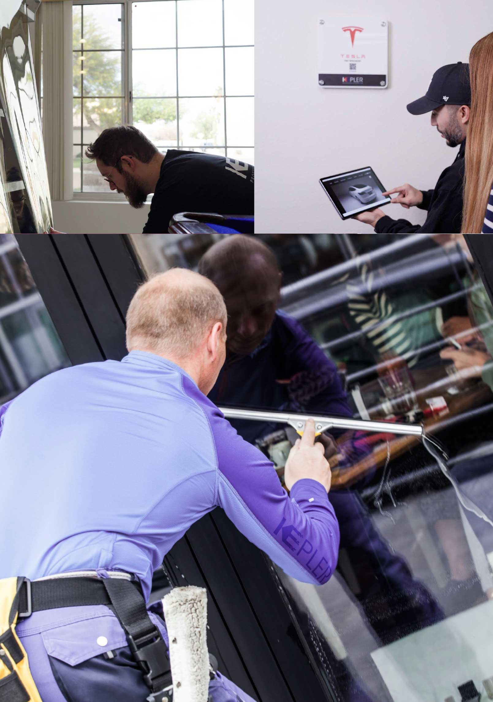 Kepler Expert Applying Anti-Graffiti Window Film to a Napa Shop Front