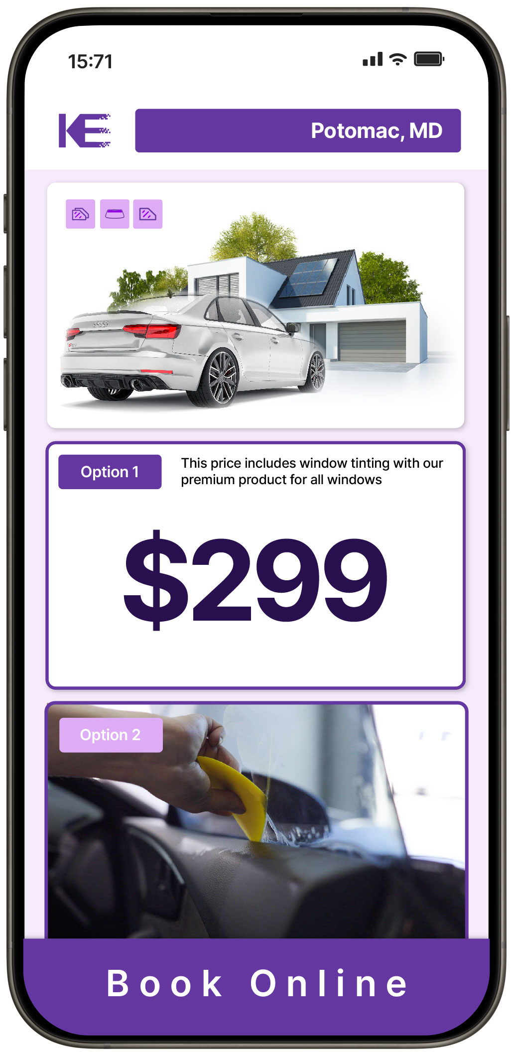 View Reasonable Tesla Window Tinting Costs in Windsor Mill, Maryland