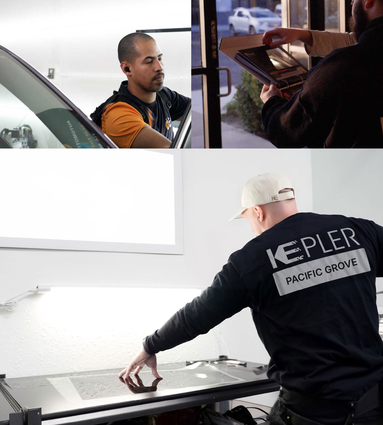 Window Tinting Specialist Cutting Film in Pacific Grove, California