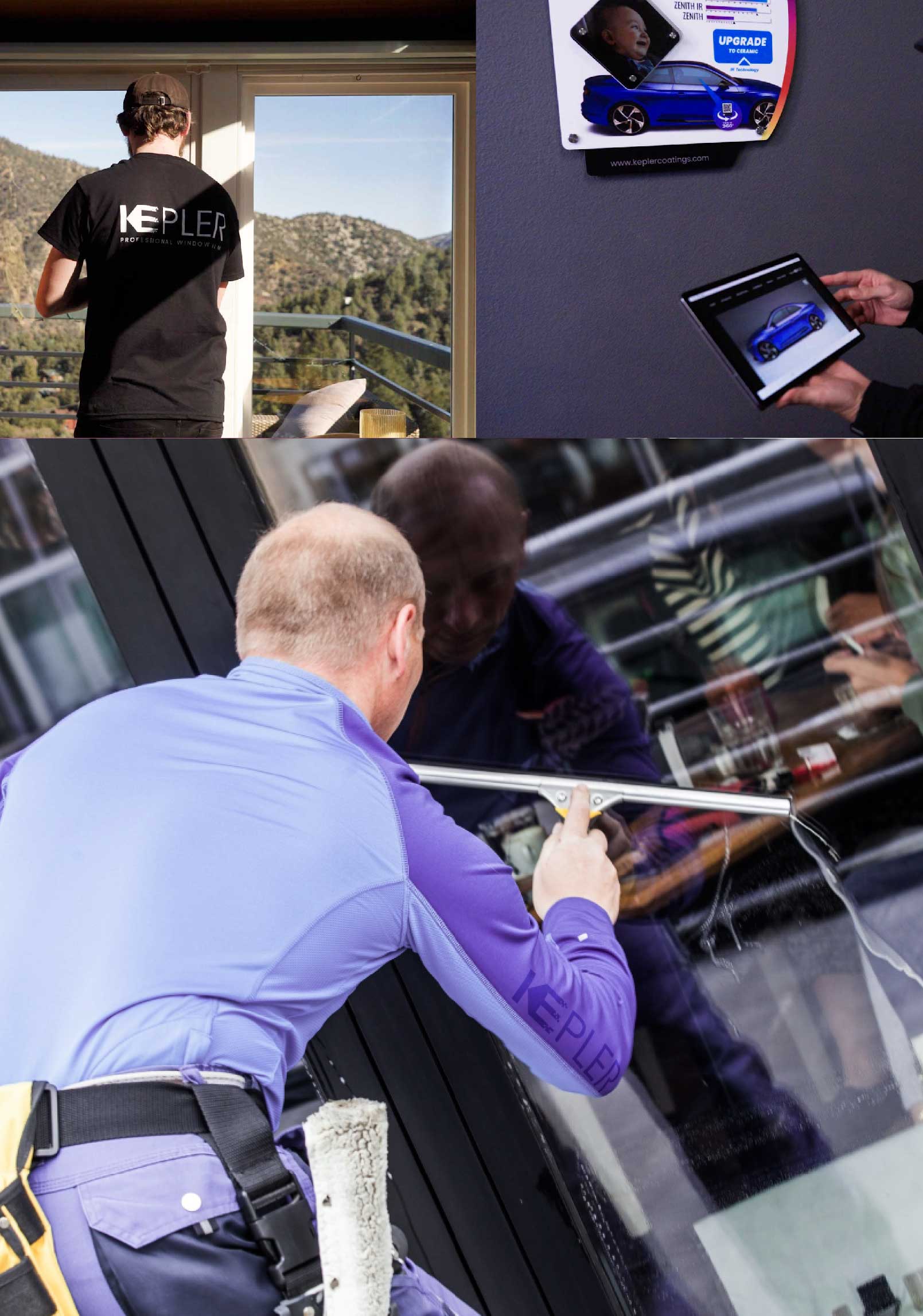 Kepler Professional Applying Anti-Graffiti Window Film to a Dublin Shop Front