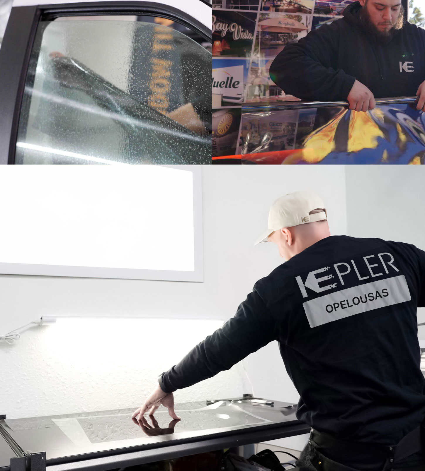 Window Tinting Specialist Cutting Film in Opelousas, Louisiana