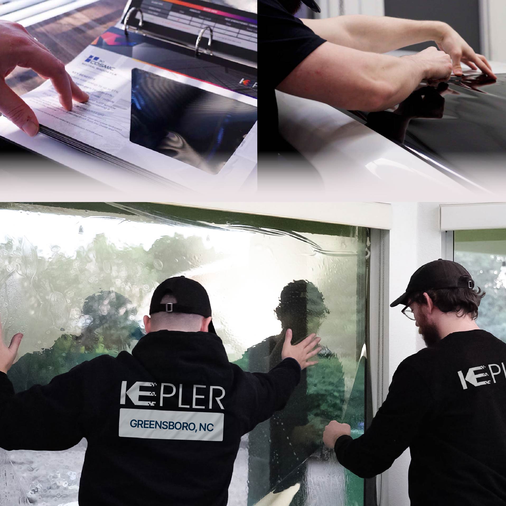 Kepler Specialist Performing Commercial Window Tinting in Greensboro Greensboro