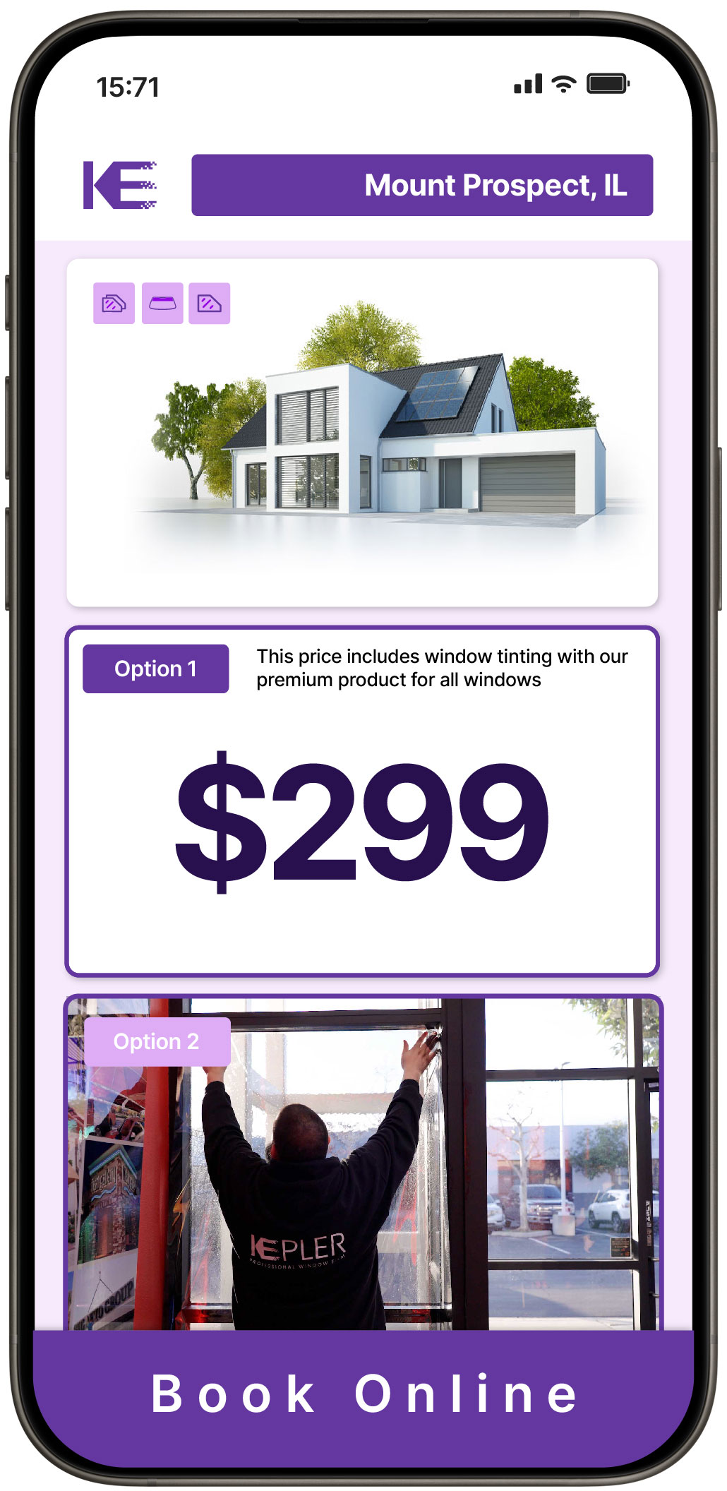 View Competitive Home Window Tinting Rates in Mount Prospect, Illinois