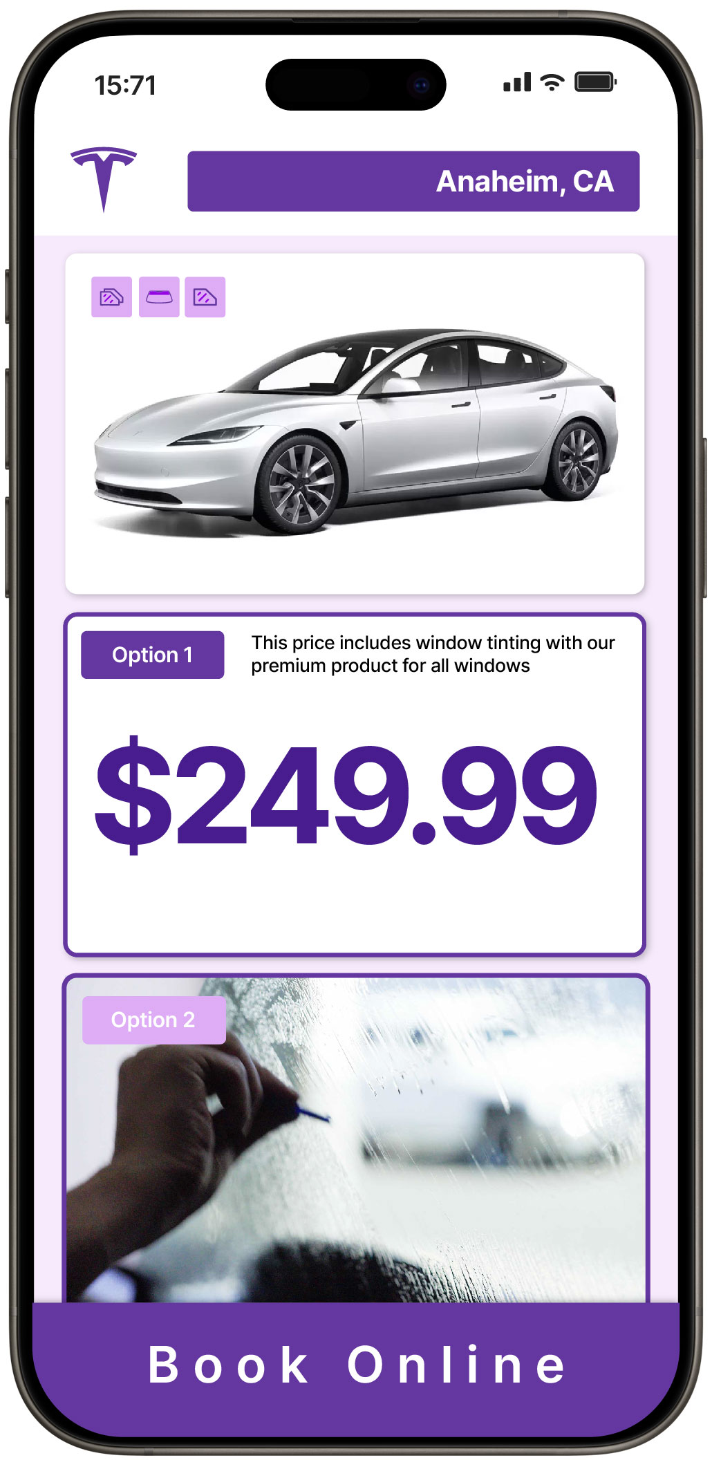 View Reasonable Tesla Window Tinting Rates in Anaheim, California