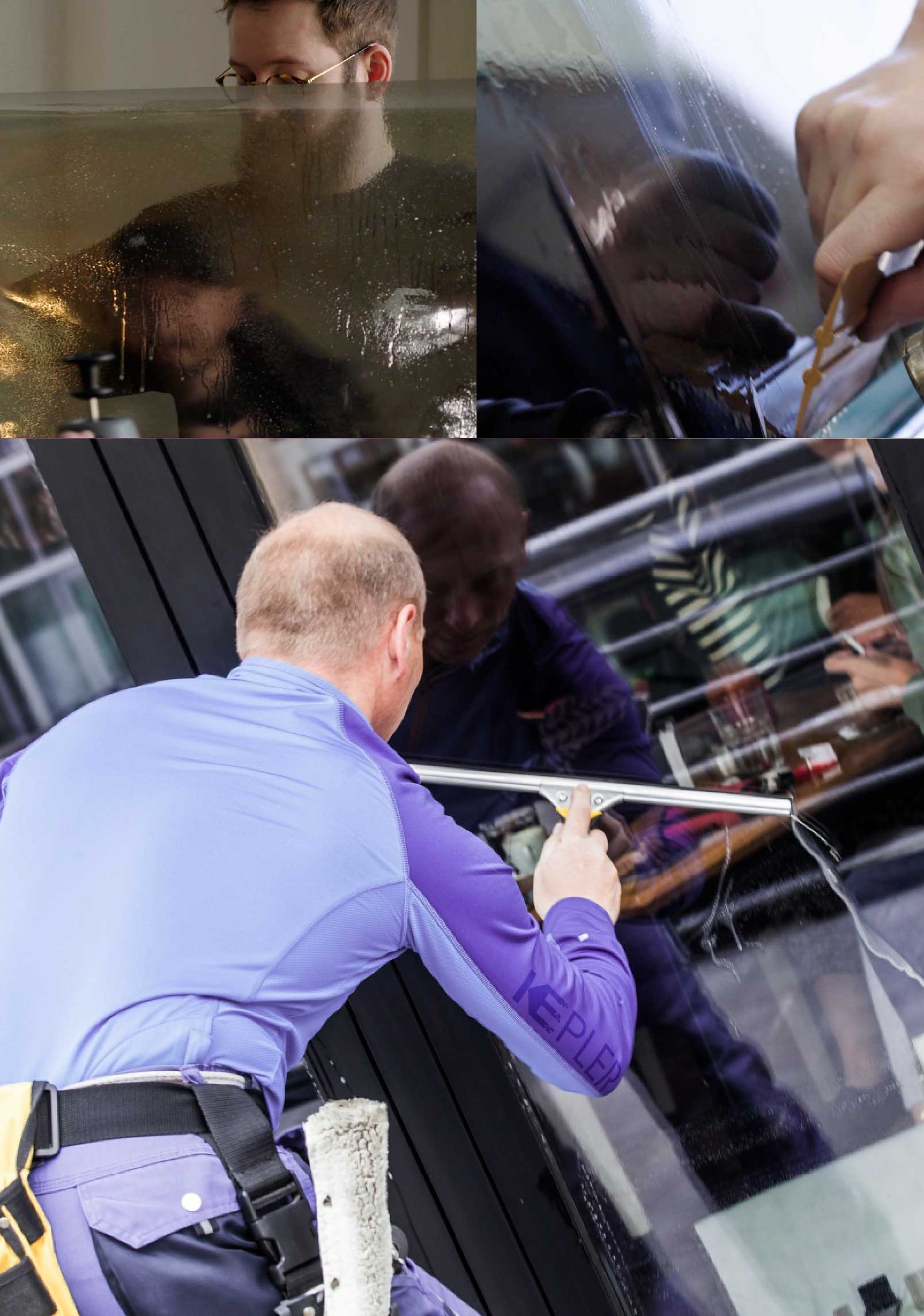 Kepler Expert Applying Anti-Graffiti Window Film to a Monroe Shop Front