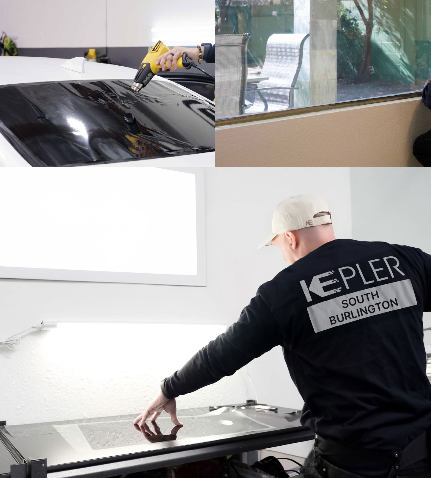 Window Tinting Specialist Cutting Film in South Burlington, Vermont