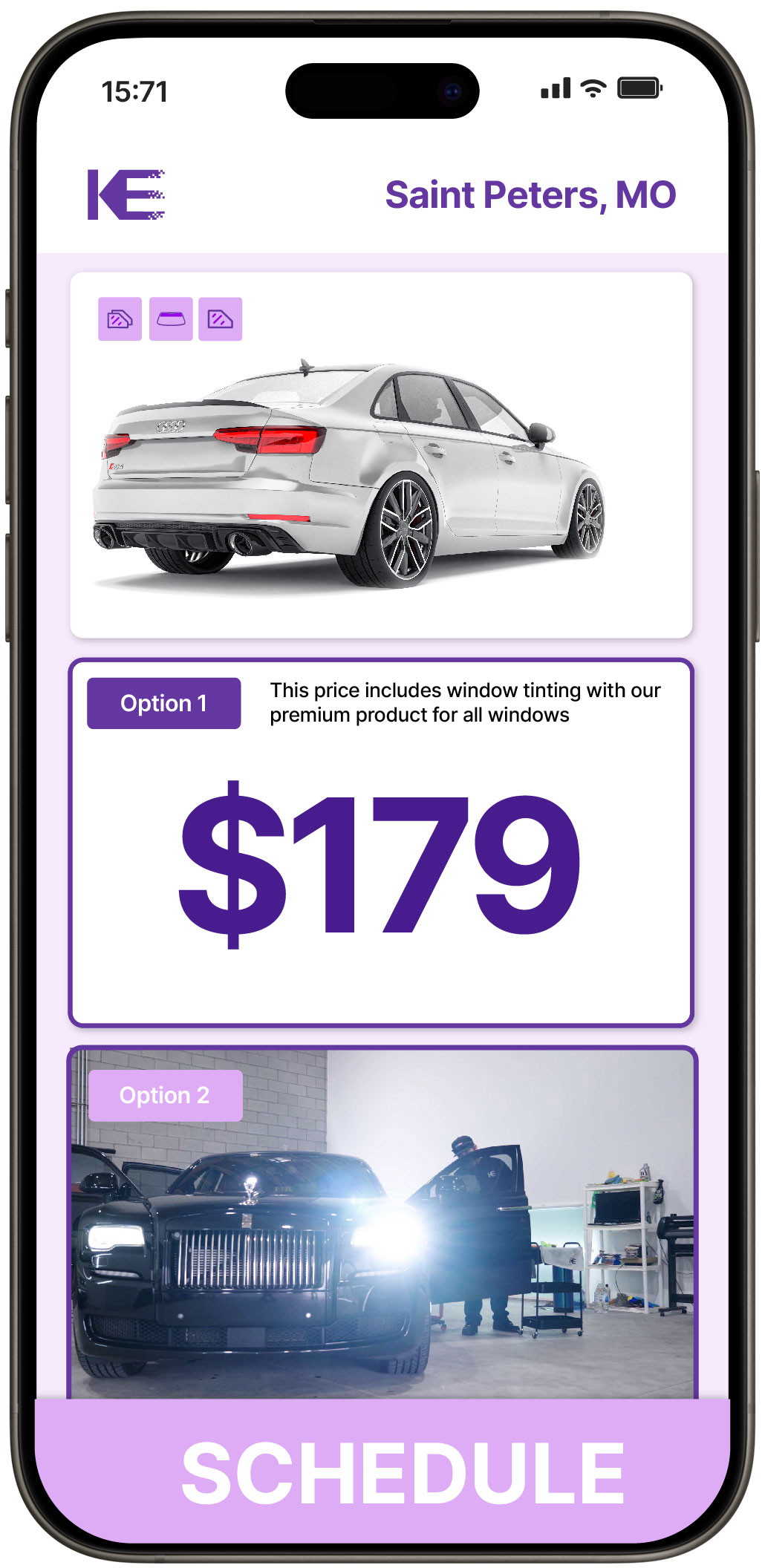View Competitive Car Window Tinting Rates in Saint Peters, Missouri