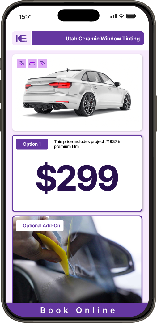 View Competitive Car Window Tinting Prices in Utah