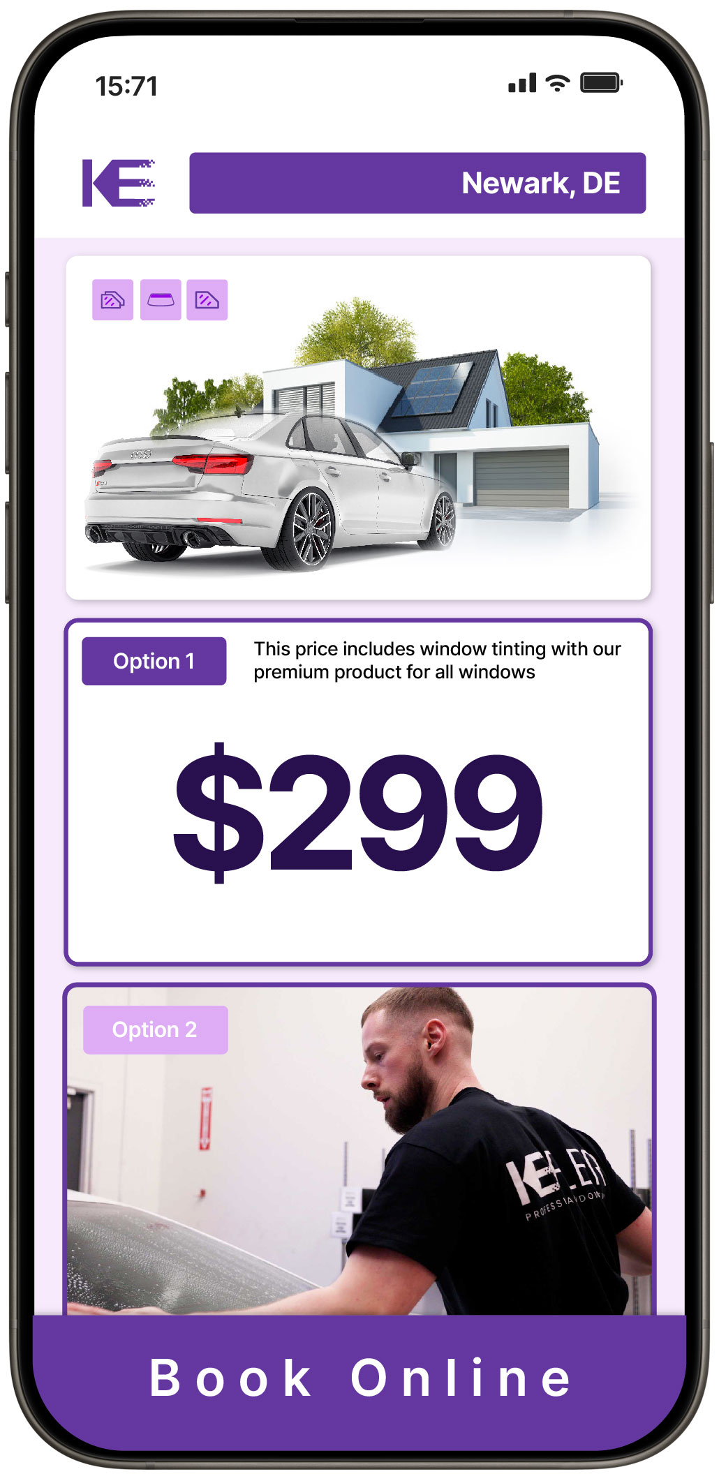 View Affordable Tesla Window Tinting Rates in Wilmington, Delaware