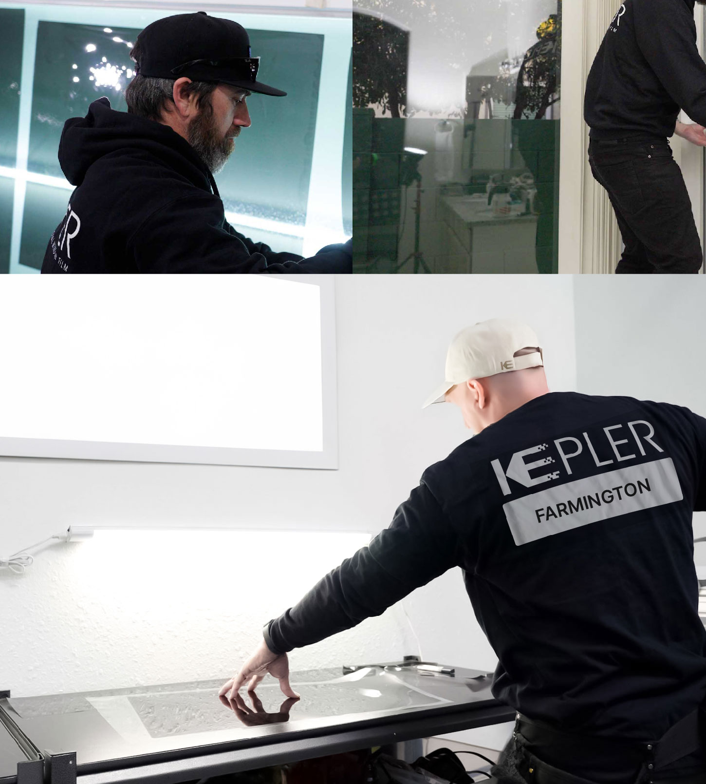 Window Tinting Specialist Cutting Film in Farmington, Connecticut