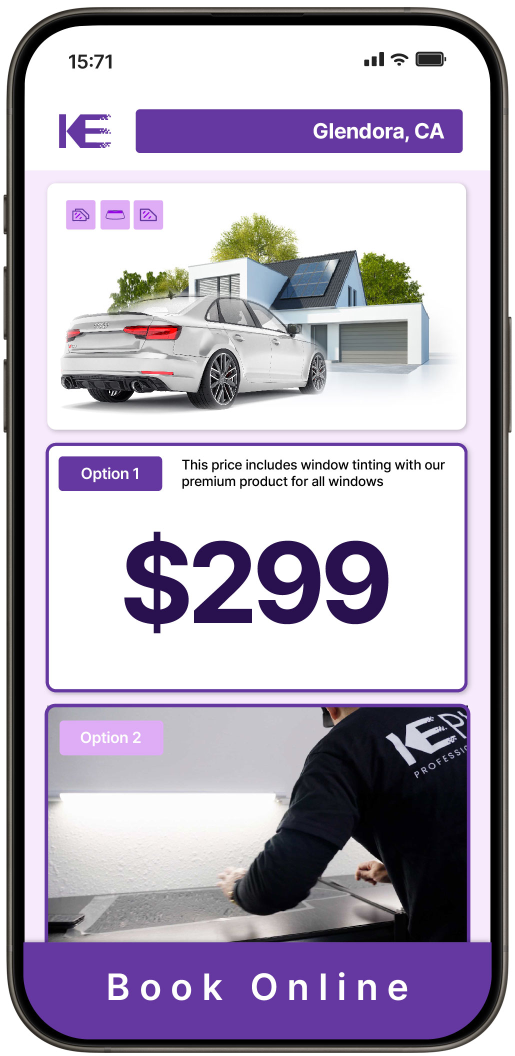 View Competitive Tesla Window Tinting Rates in Rosamond, California