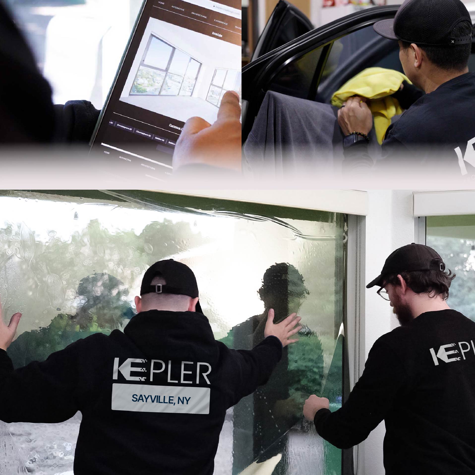 Kepler Specialist Performing Commercial Window Tinting in Sayville Sayville