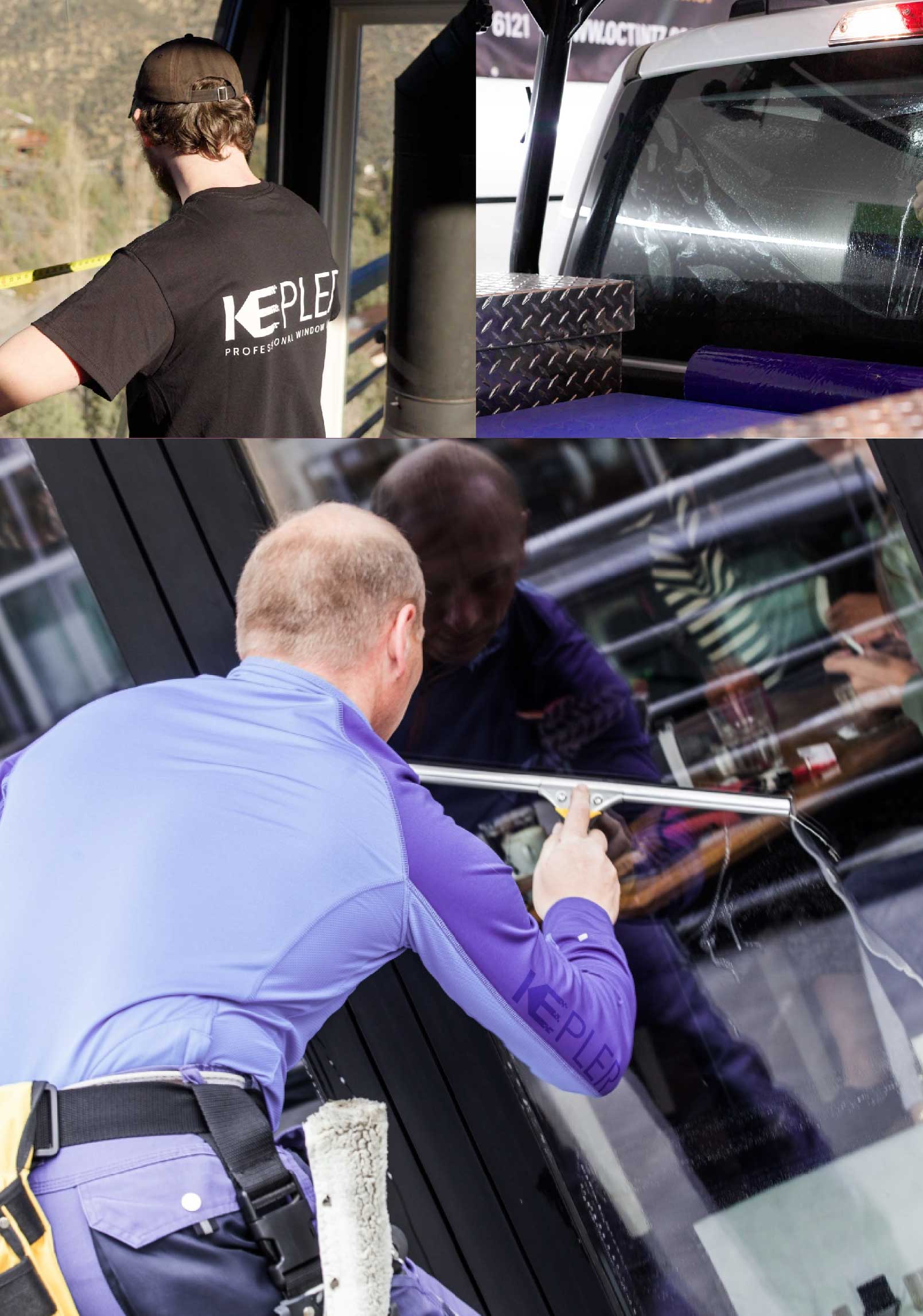 Kepler Expert Applying Anti-Graffiti Window Film to a Cañon City Shop Front