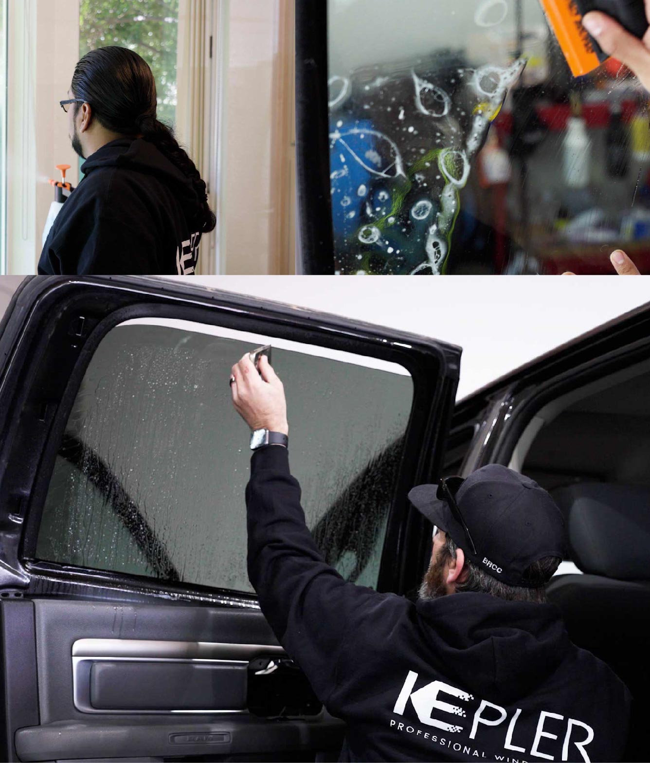 Kepler Window Tinting Specialists at Work in North Port, Florida