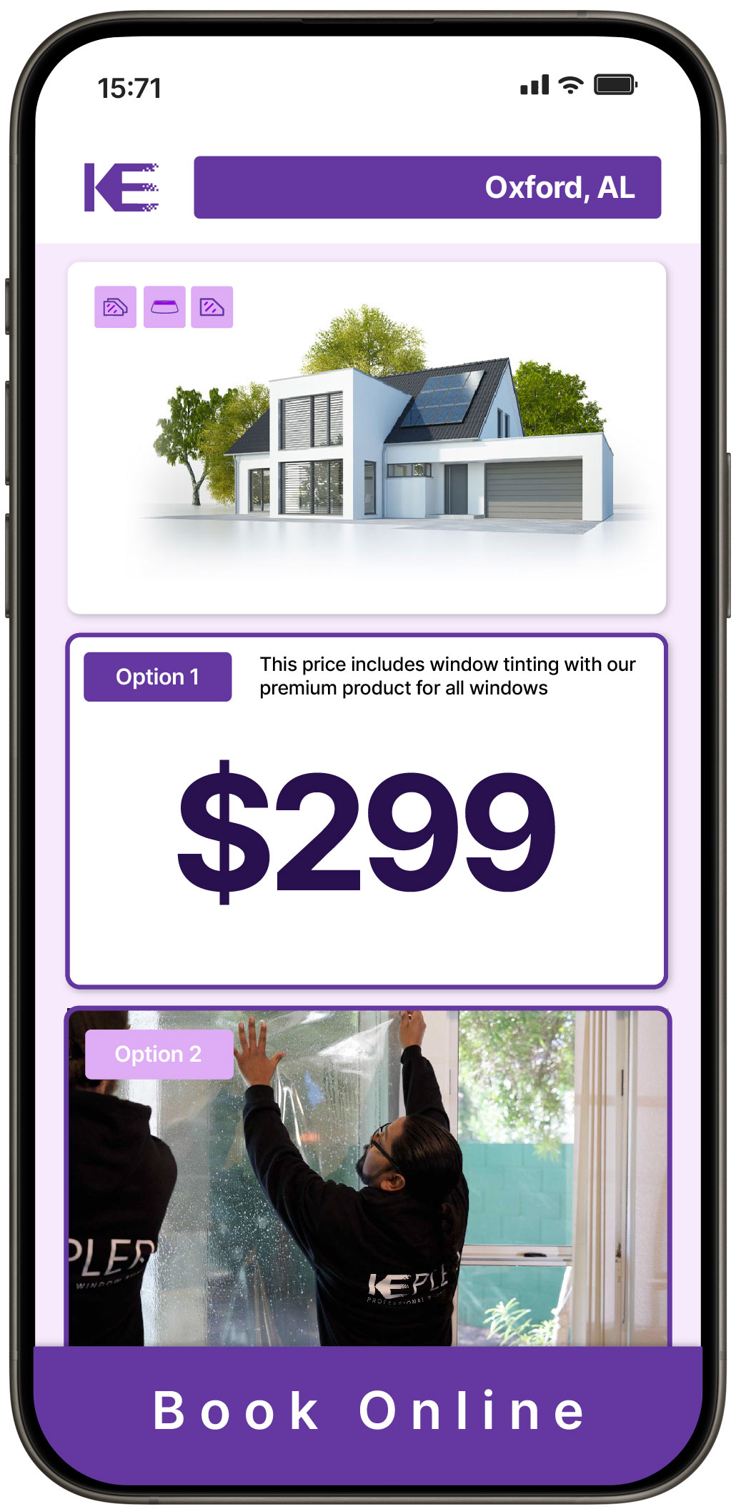 View Reasonable Home Window Tinting Prices in Oxford, Alabama