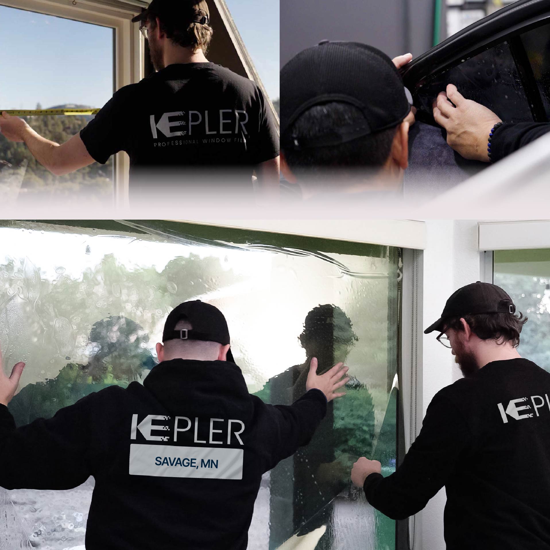 Kepler Specialist Performing Commercial Window Tinting in Savage Savage