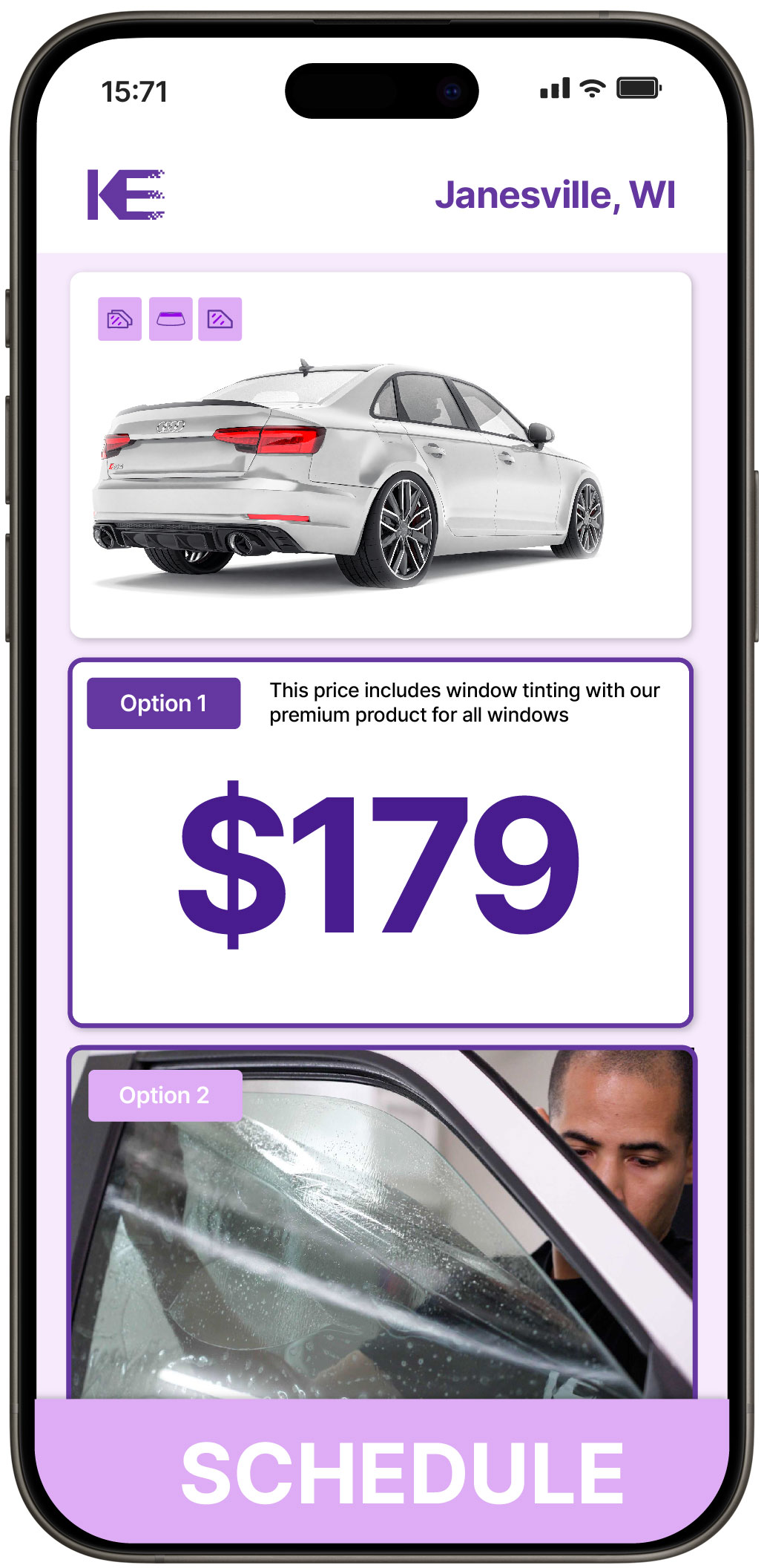 View Affordable Car Window Tinting Prices in Janesville, Wisconsin