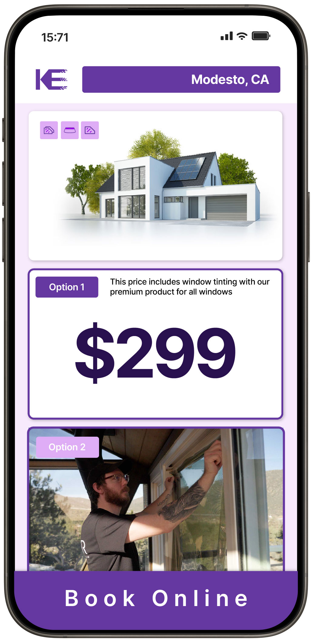 View Competitive Home Window Tinting Rates in Modesto, California