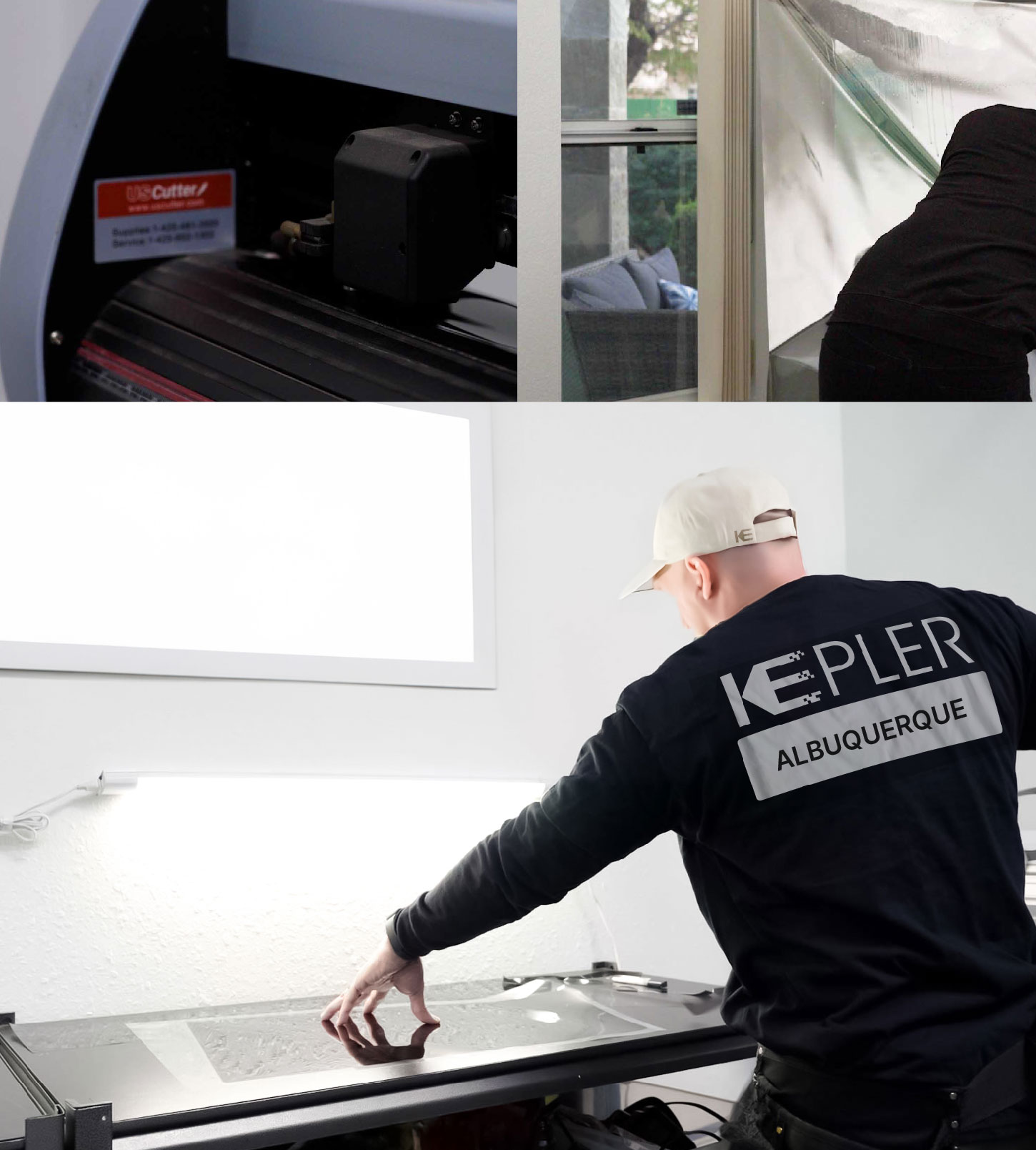 Window Tinting Specialist Cutting Film in Albuquerque, New Mexico