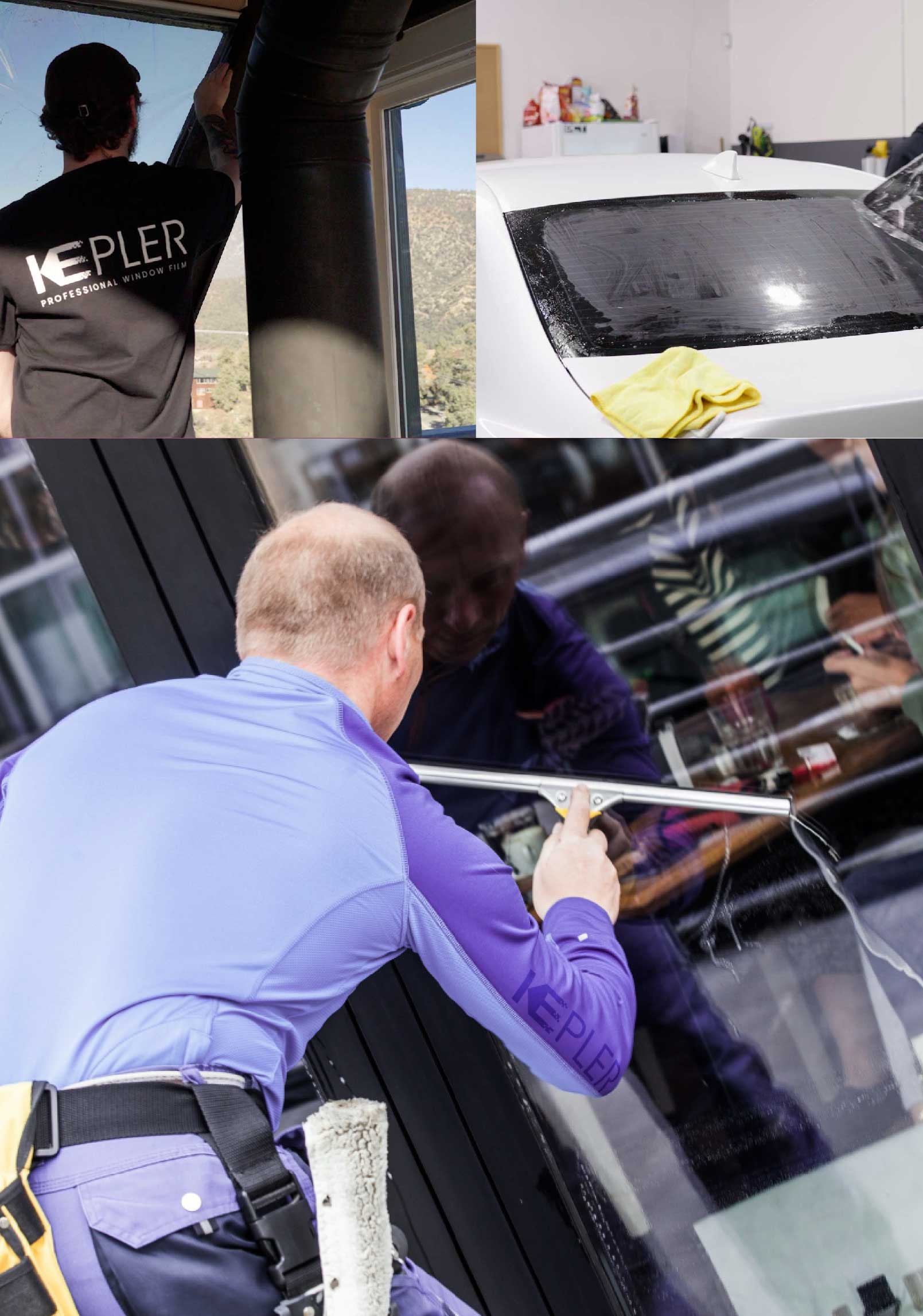 Kepler Expert Applying Anti-Graffiti Window Film to a Central Falls Shop Front