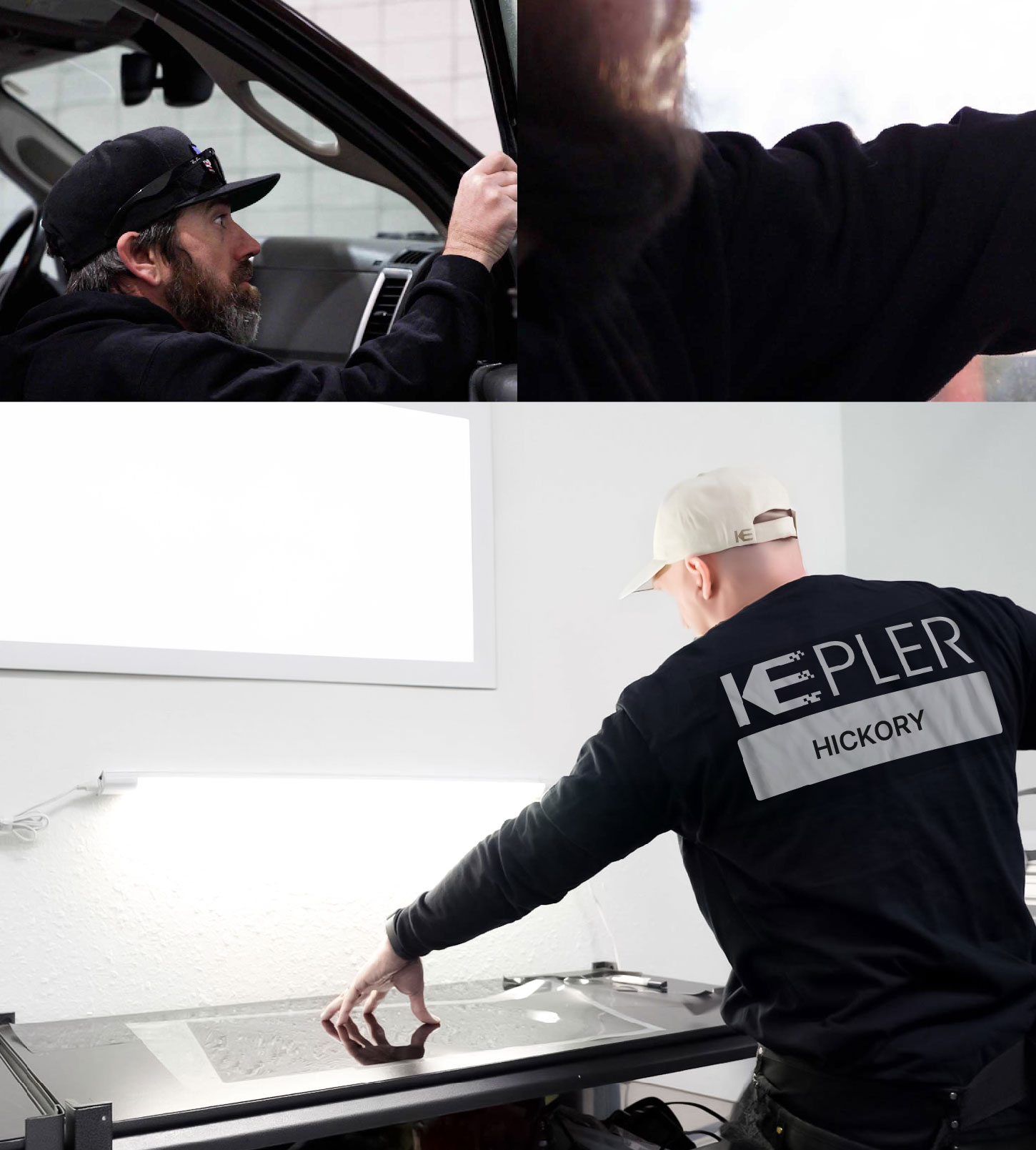 Window Tinting Specialist Cutting Film in Hickory, North Carolina